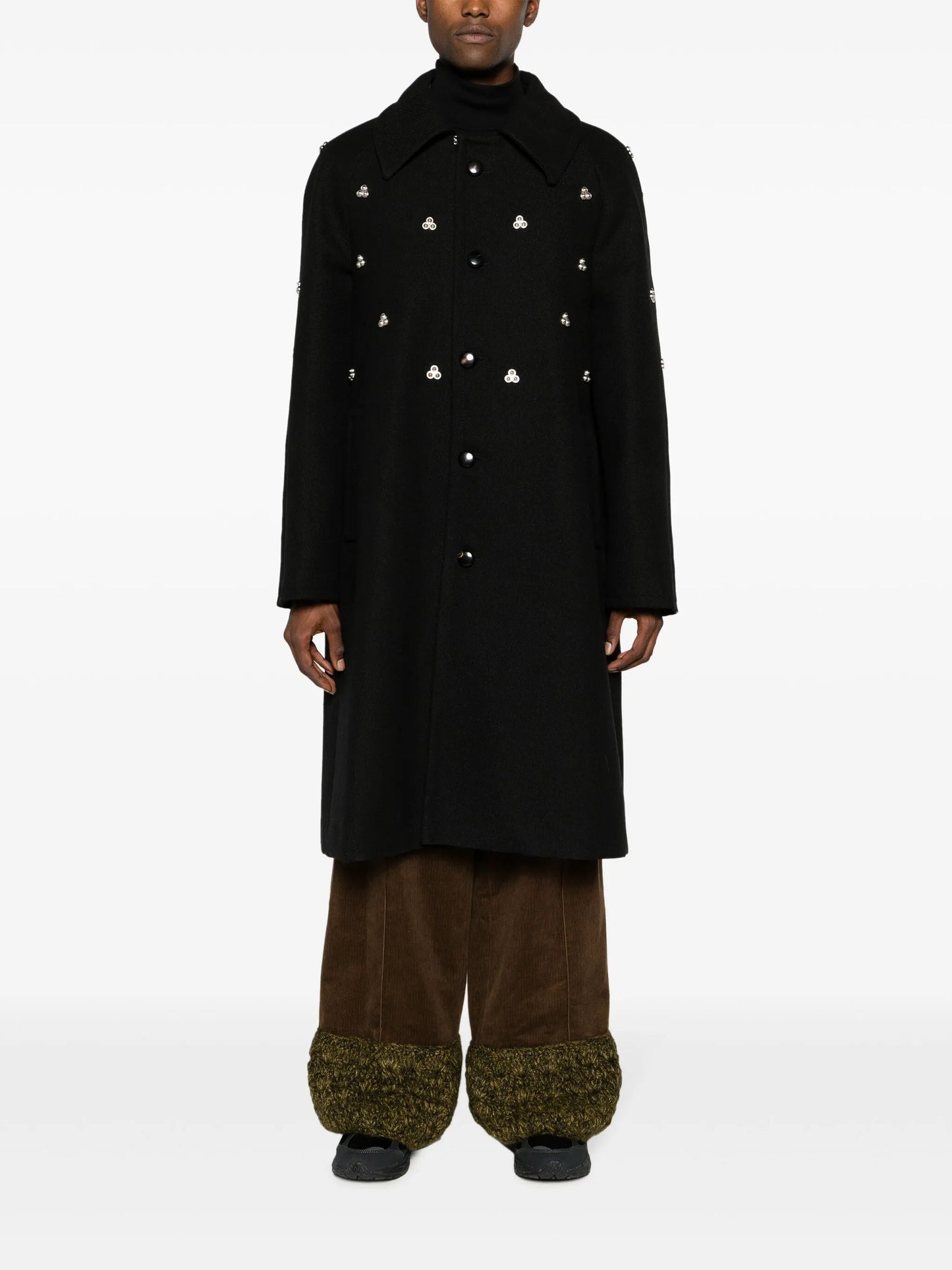 Verdun rivet-embellished midi coat