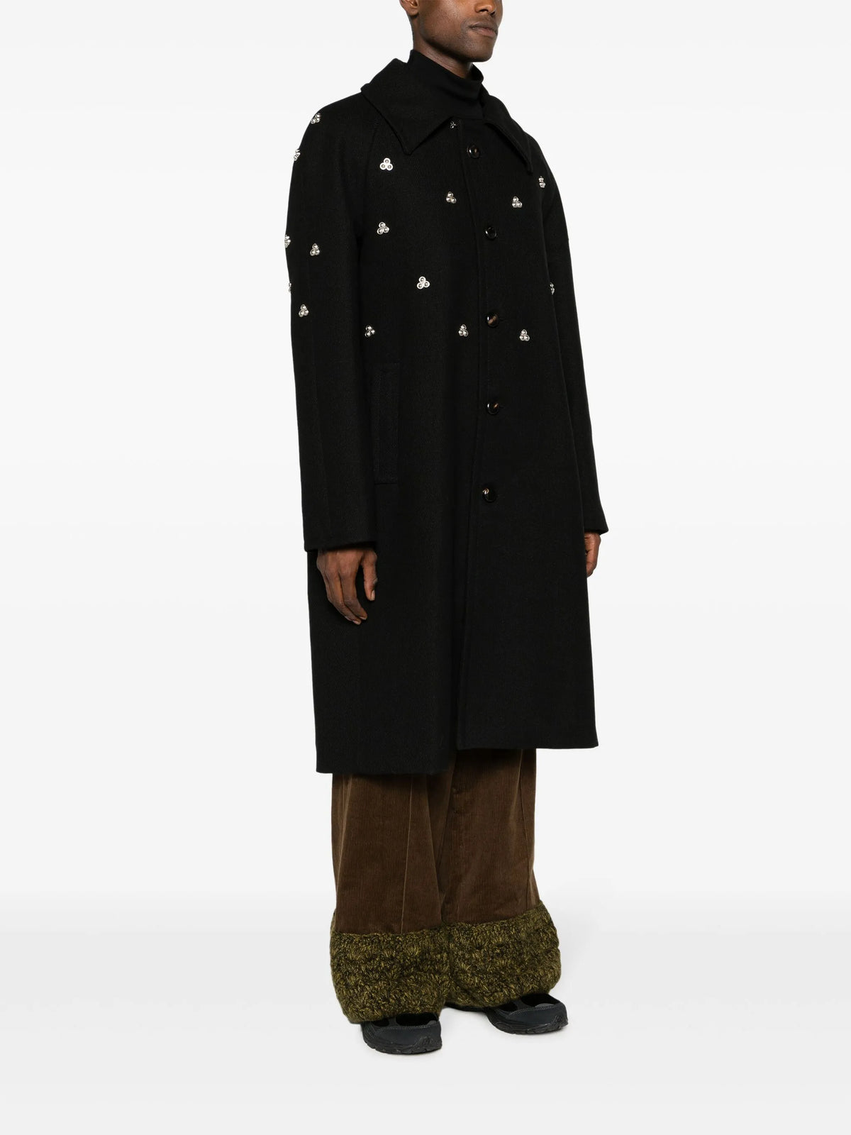Verdun rivet-embellished midi coat