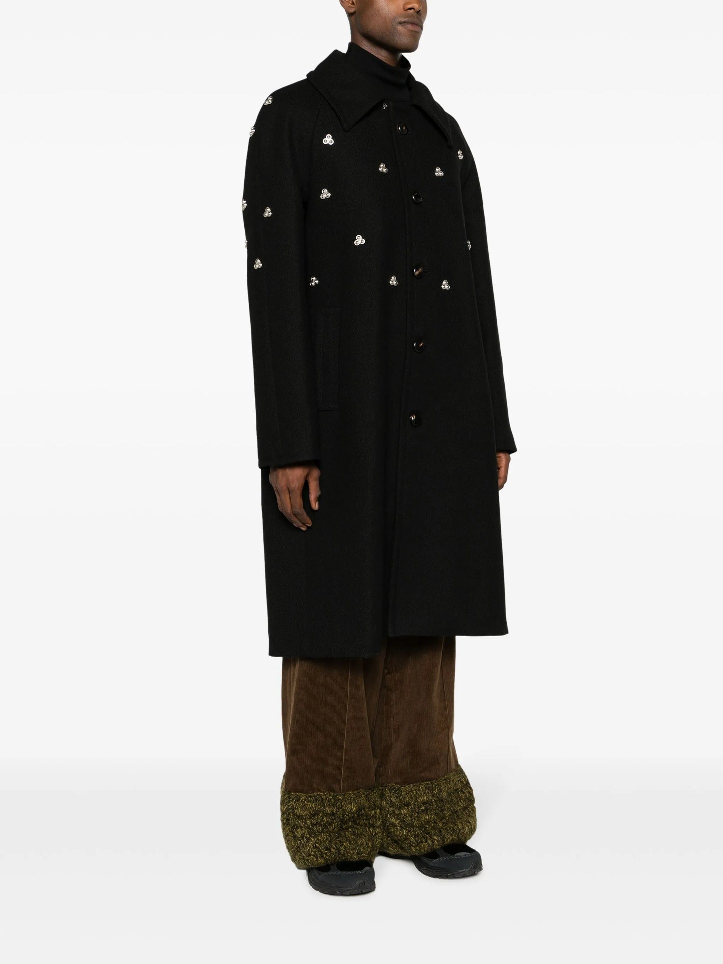 Verdun rivet-embellished midi coat