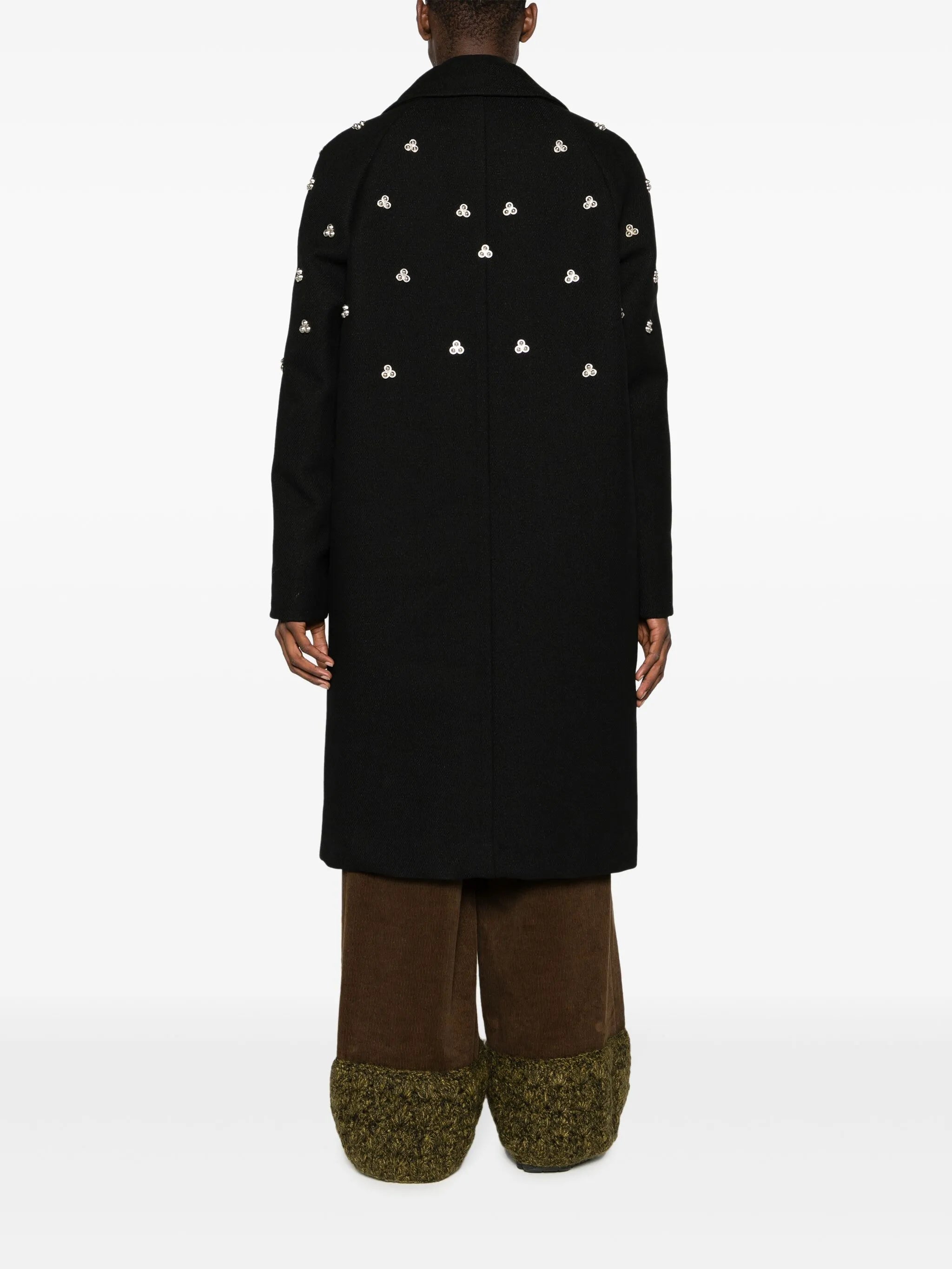 Verdun rivet-embellished midi coat