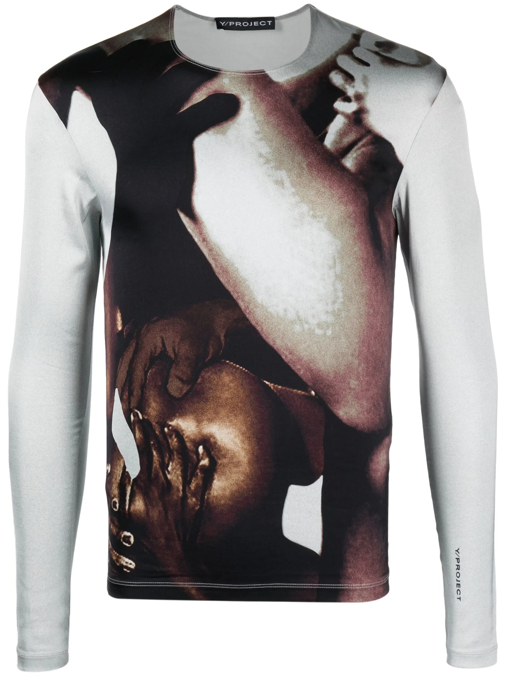 Body Collage-print long-sleeve T-shirt