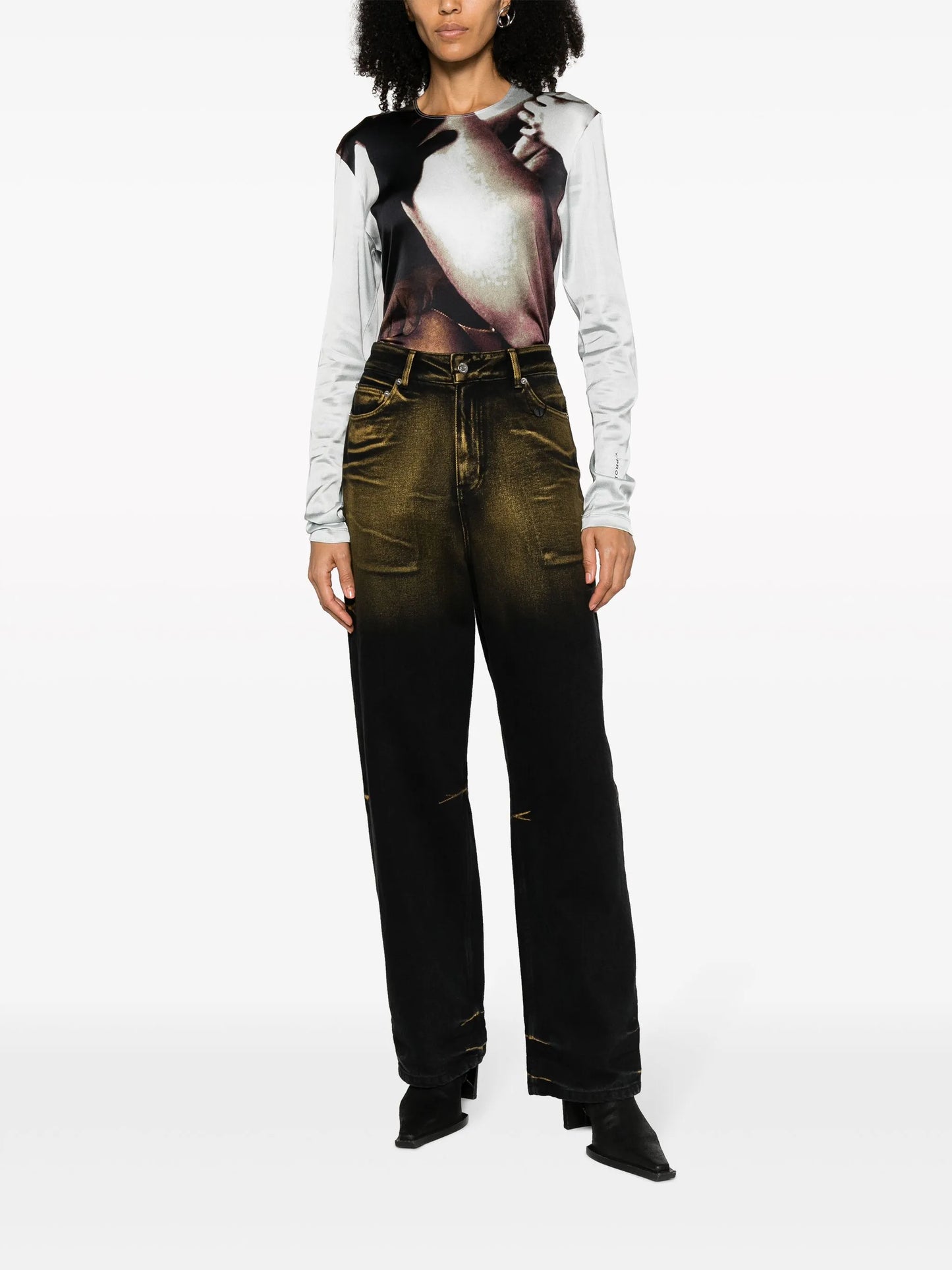 Body Collage-print long-sleeve T-shirt