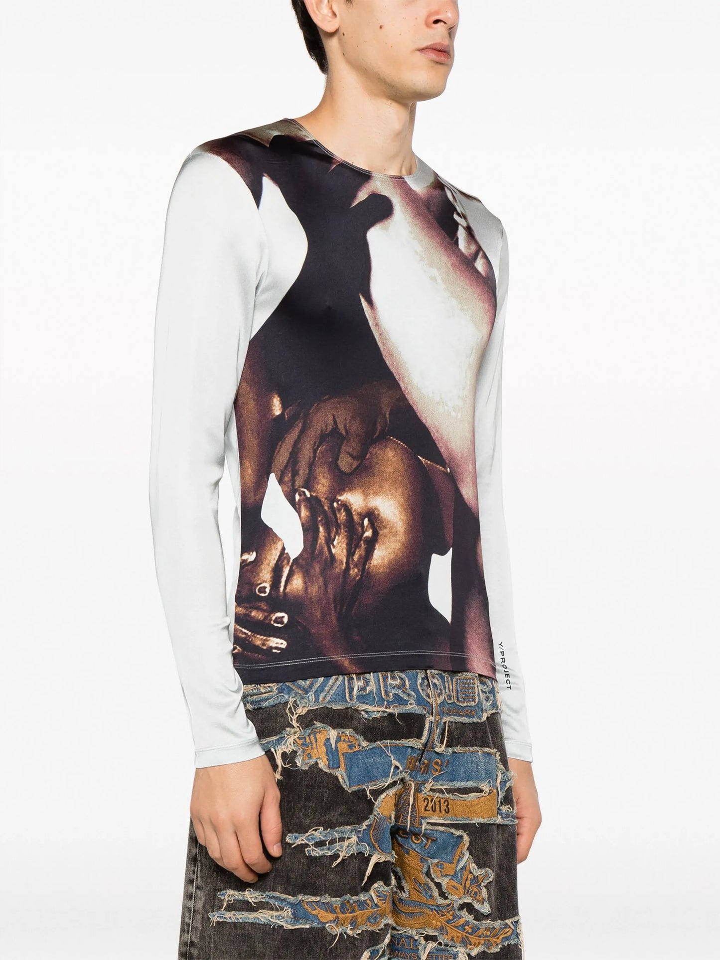 Body Collage-print long-sleeve T-shirt