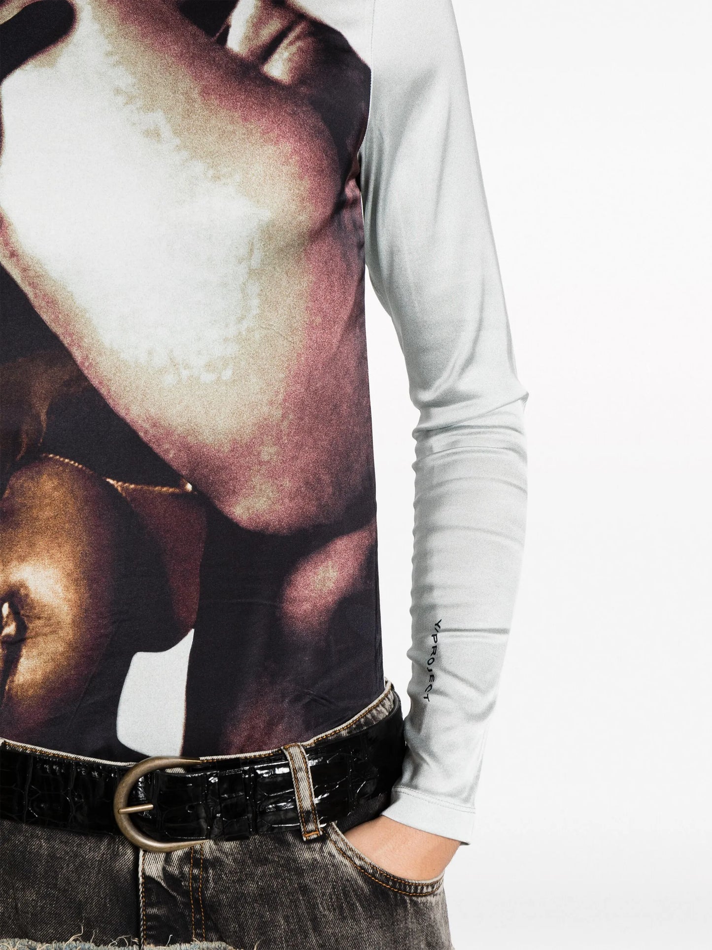 Body Collage-print long-sleeve T-shirt