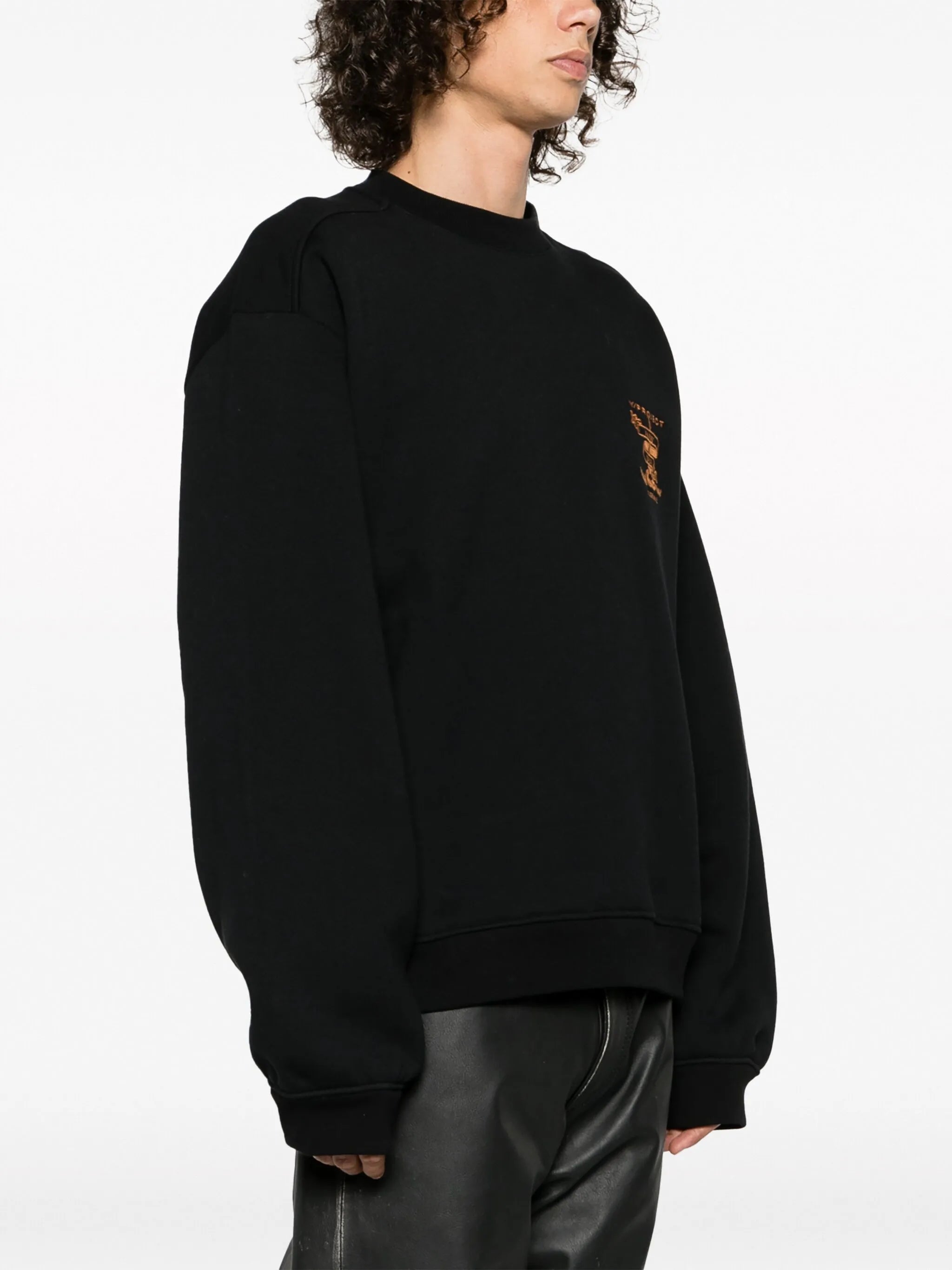 logo-embroidered organic cotton sweatshirt