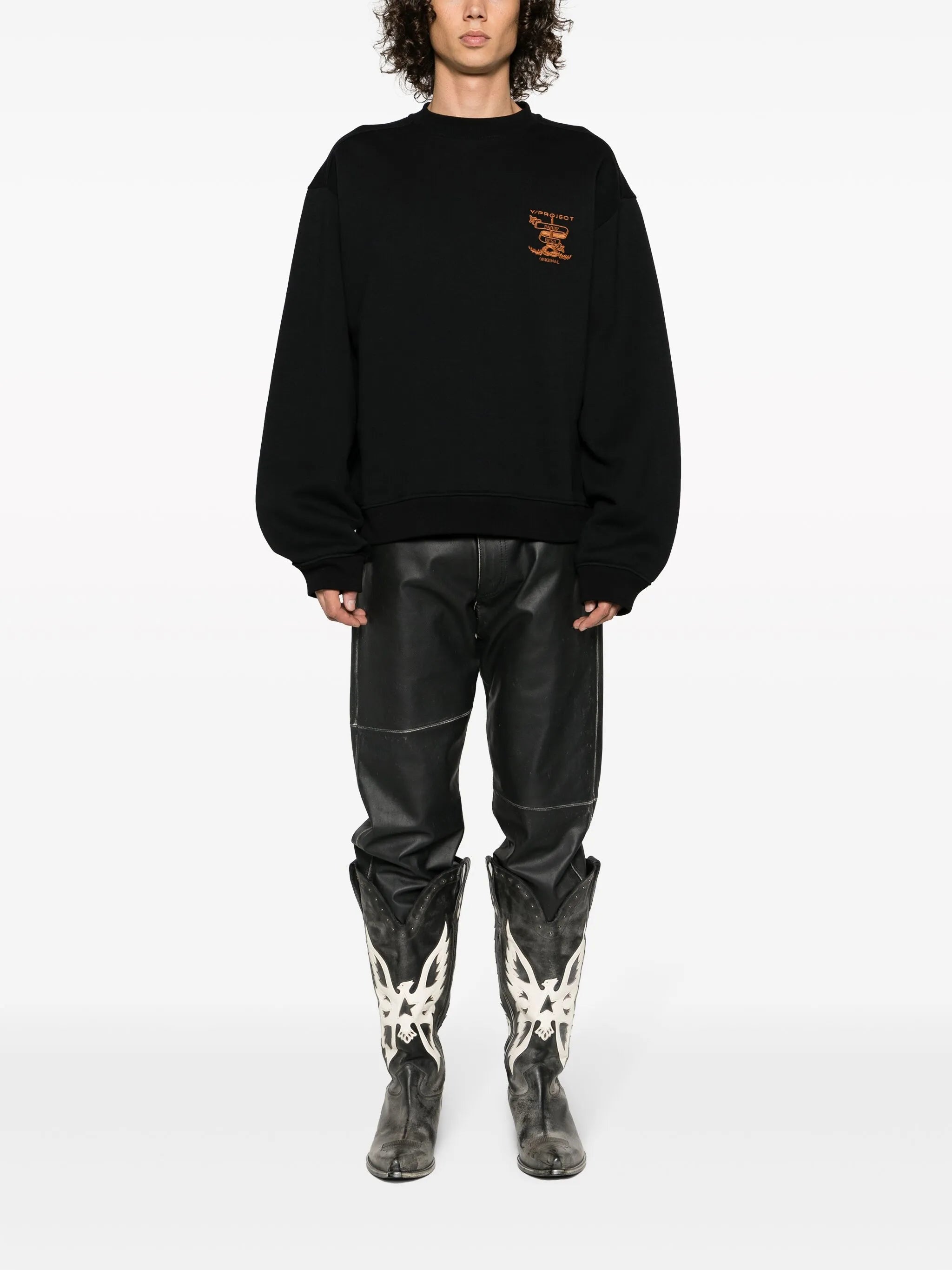 logo-embroidered organic cotton sweatshirt