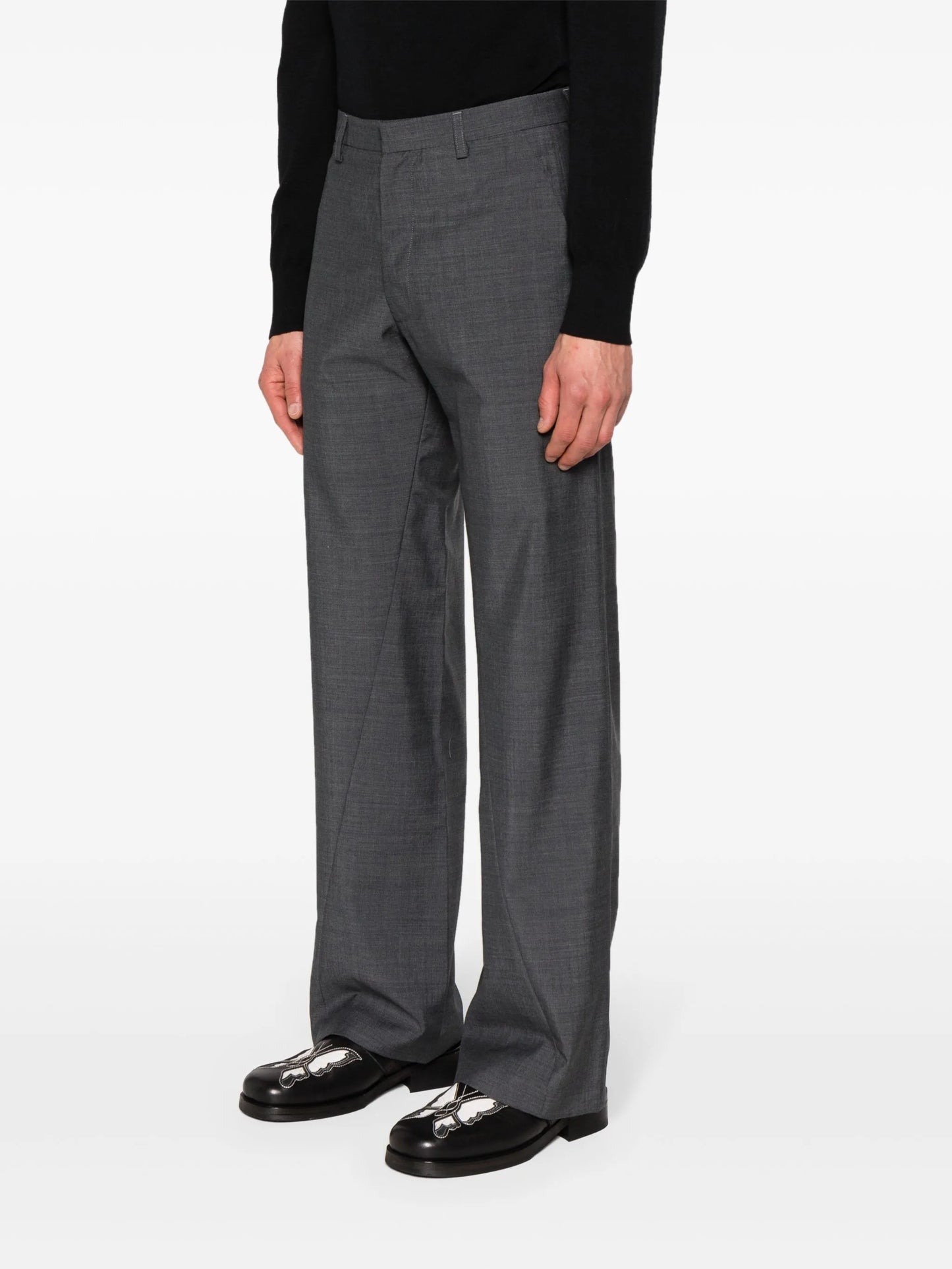 Benz straight tailored trousers