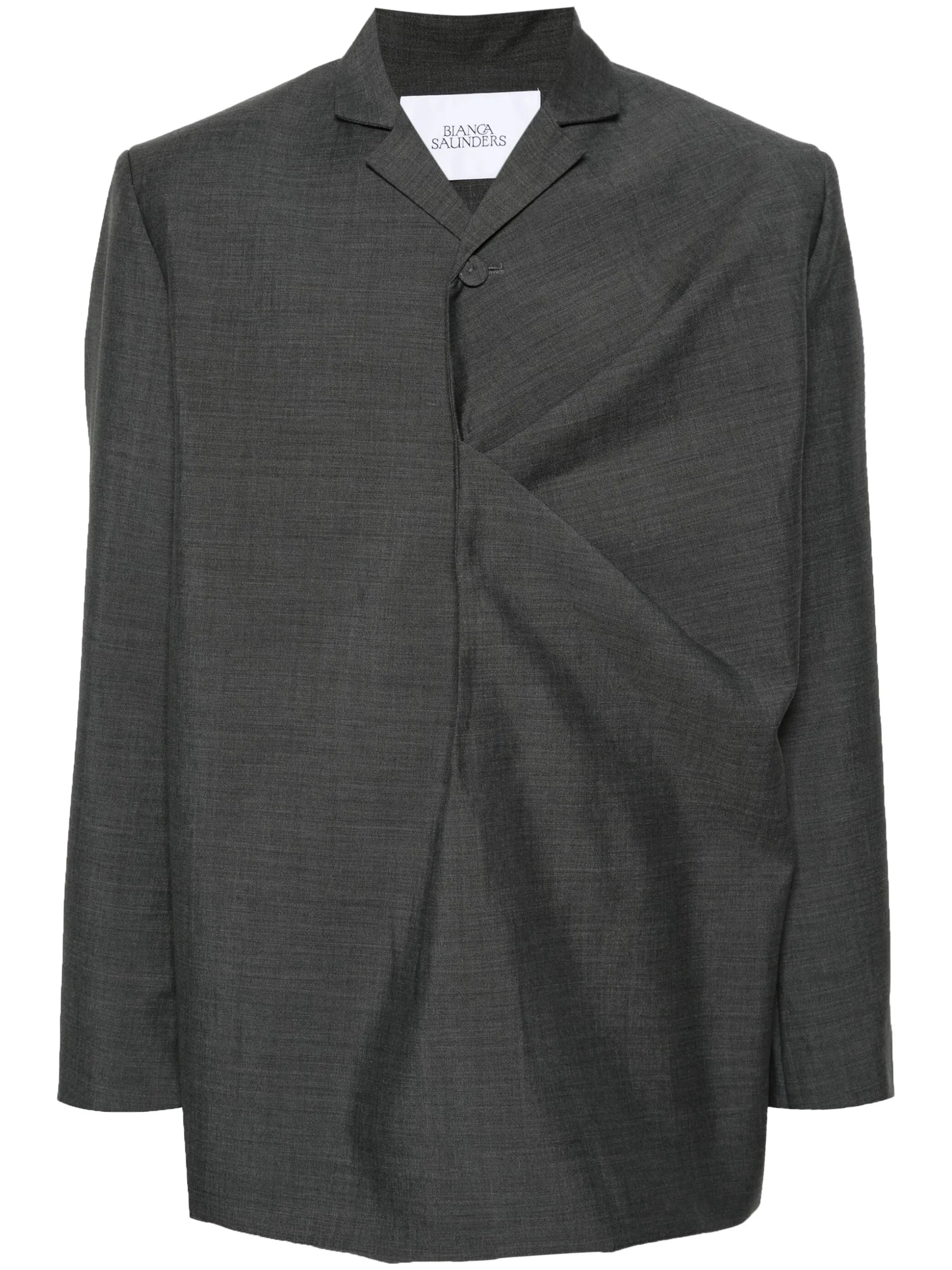 pinches-detailed wool-blend blazer