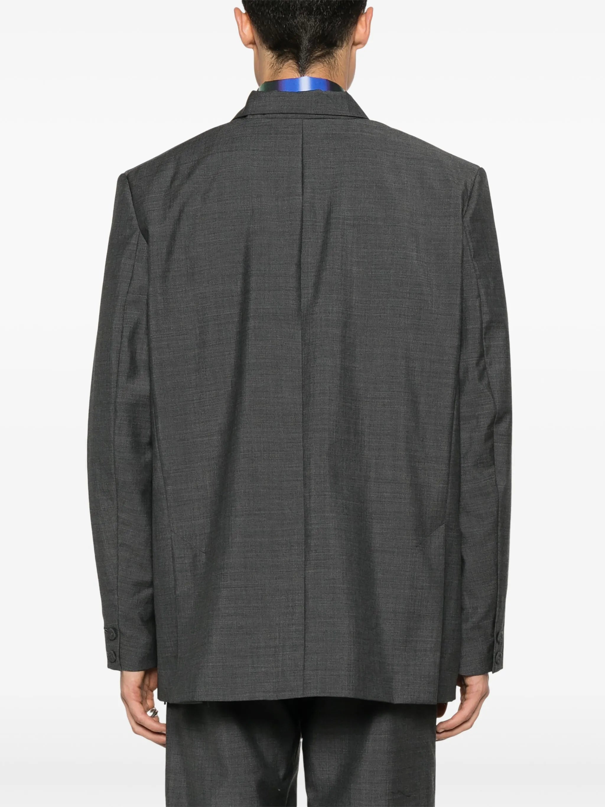 pinches-detailed wool-blend blazer
