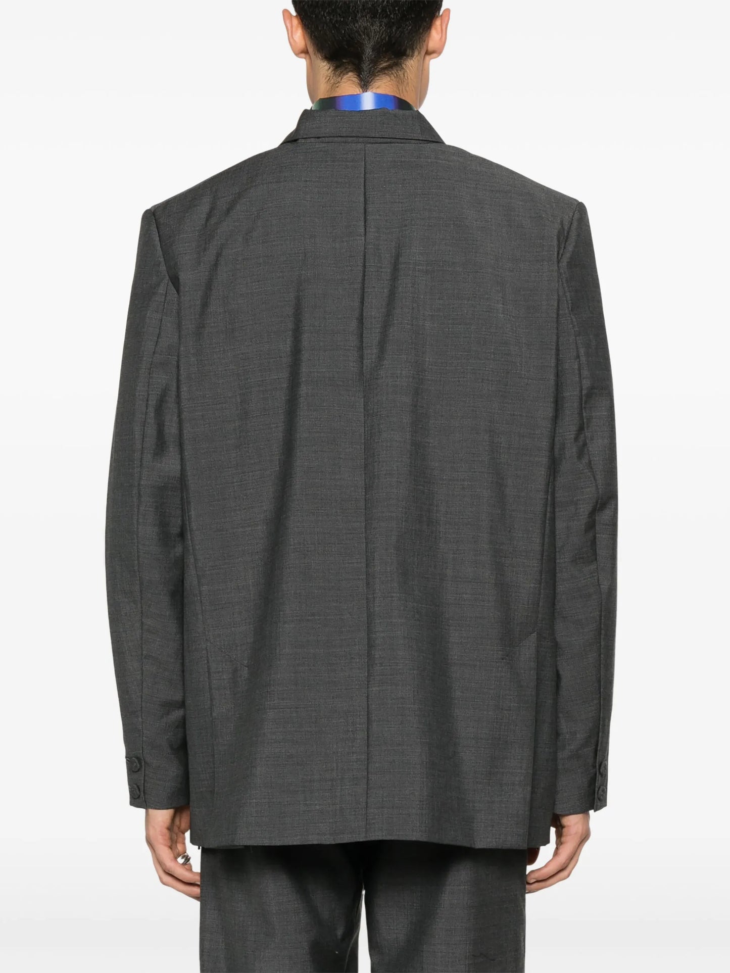 pinches-detailed wool-blend blazer