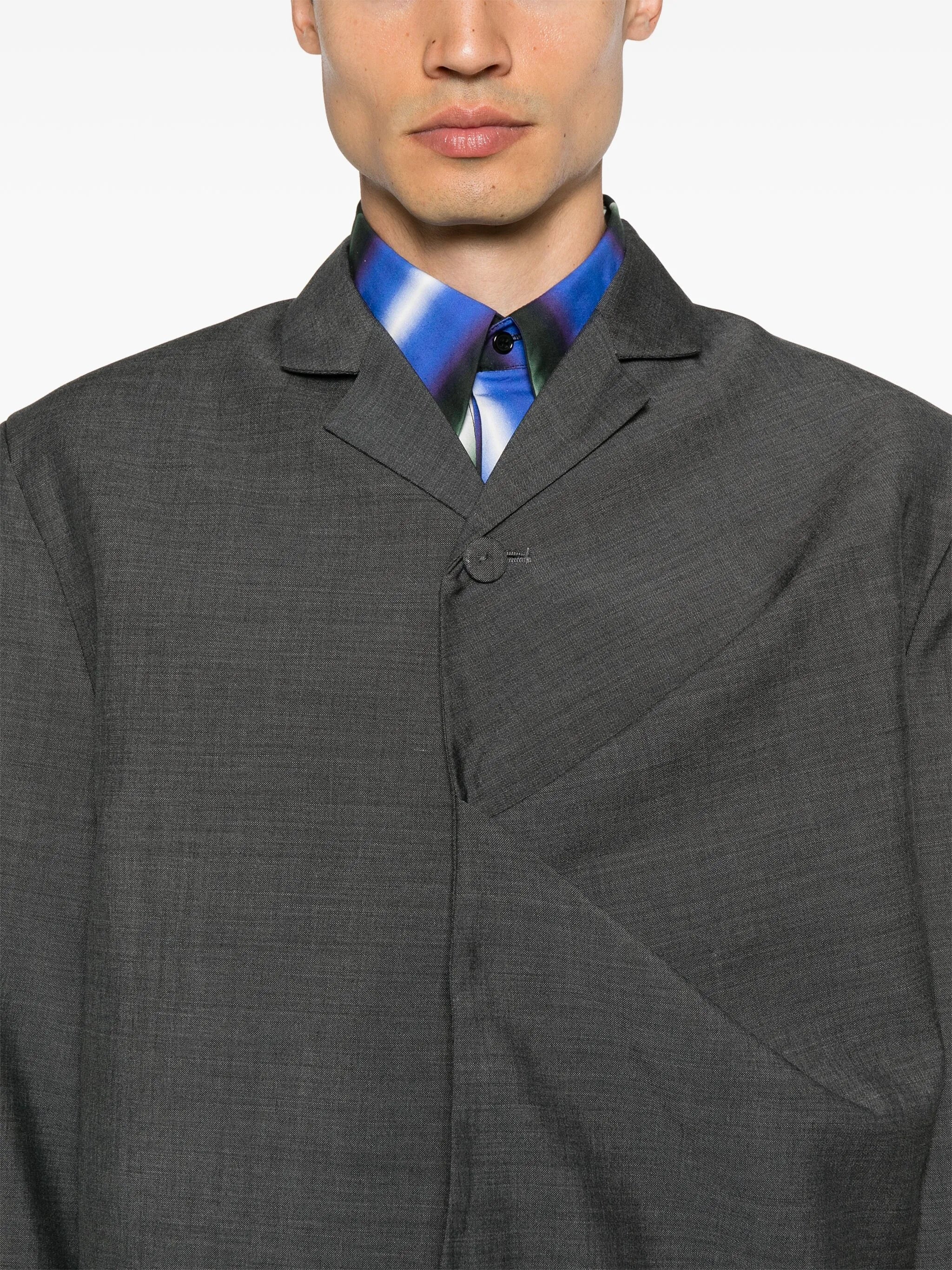 pinches-detailed wool-blend blazer