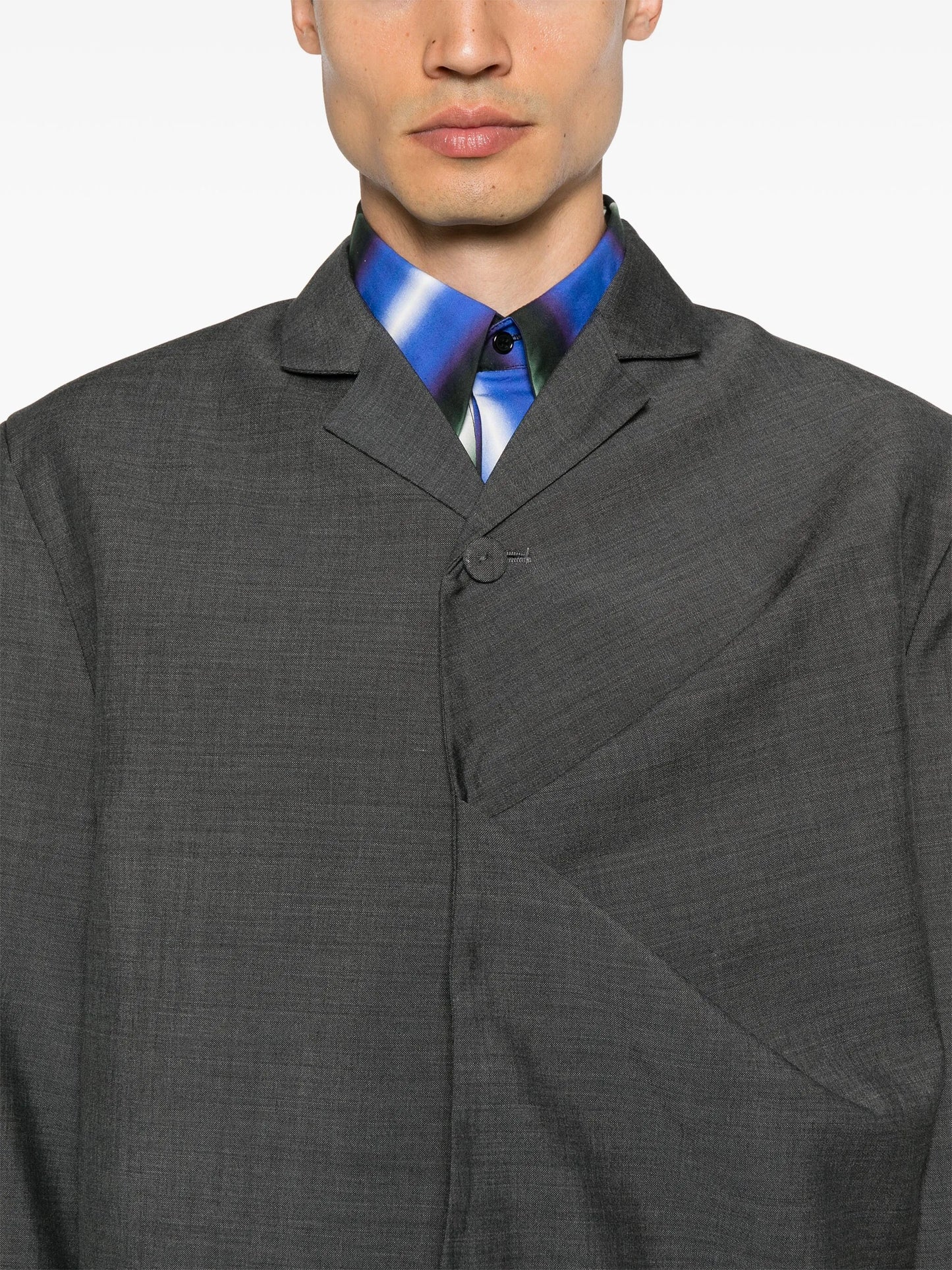 pinches-detailed wool-blend blazer