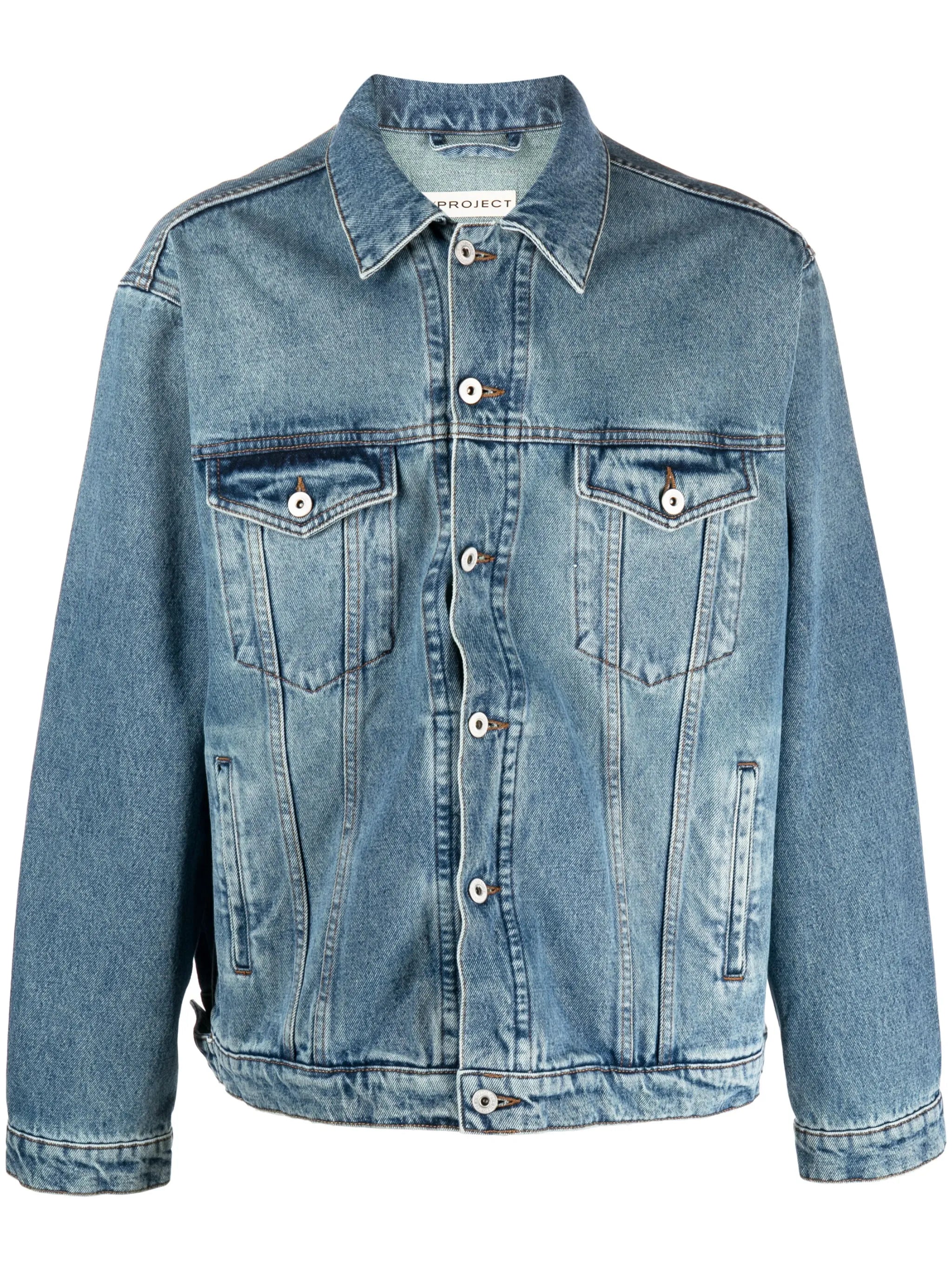 logo-patch denim jacket