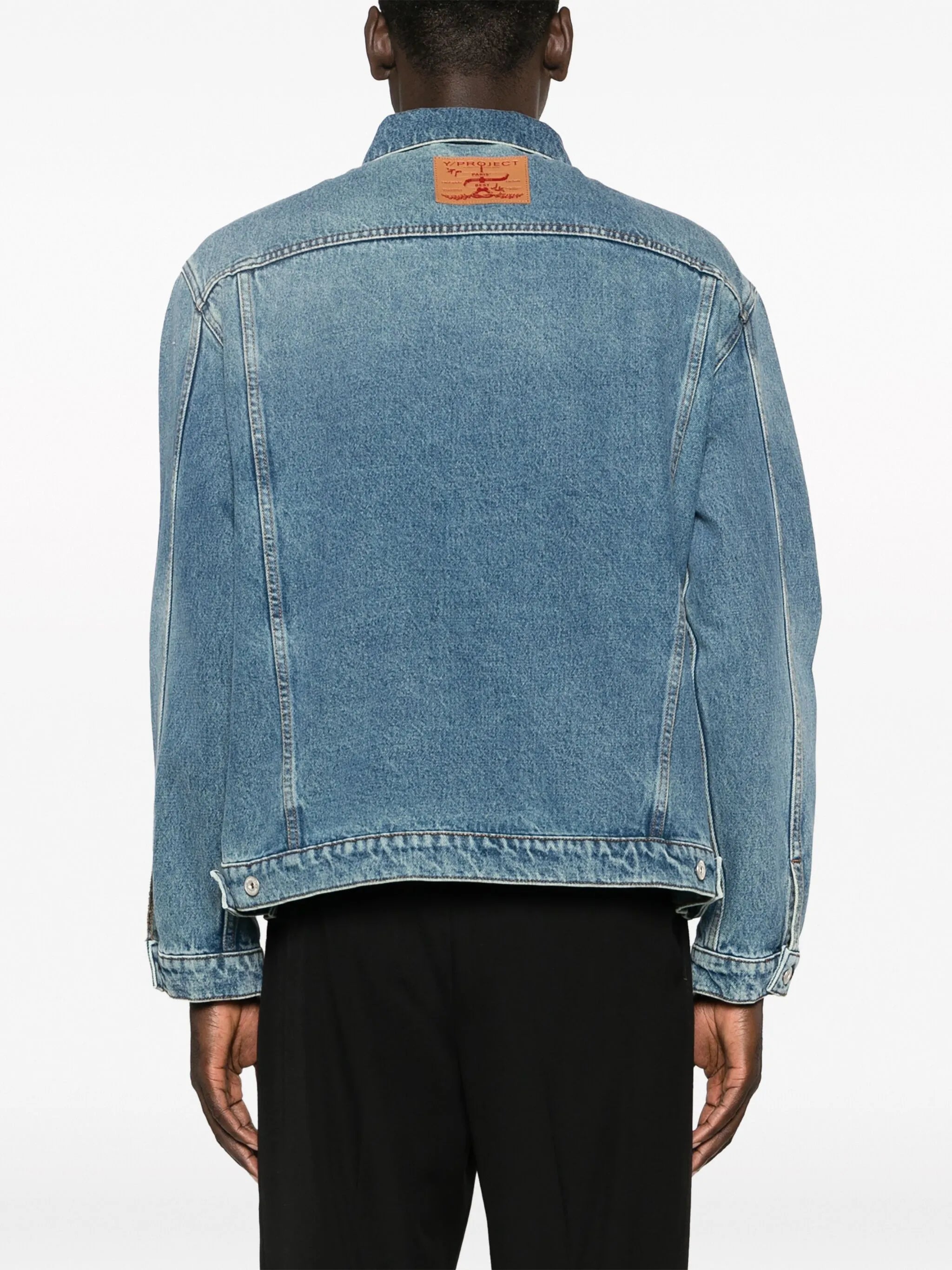 logo-patch denim jacket