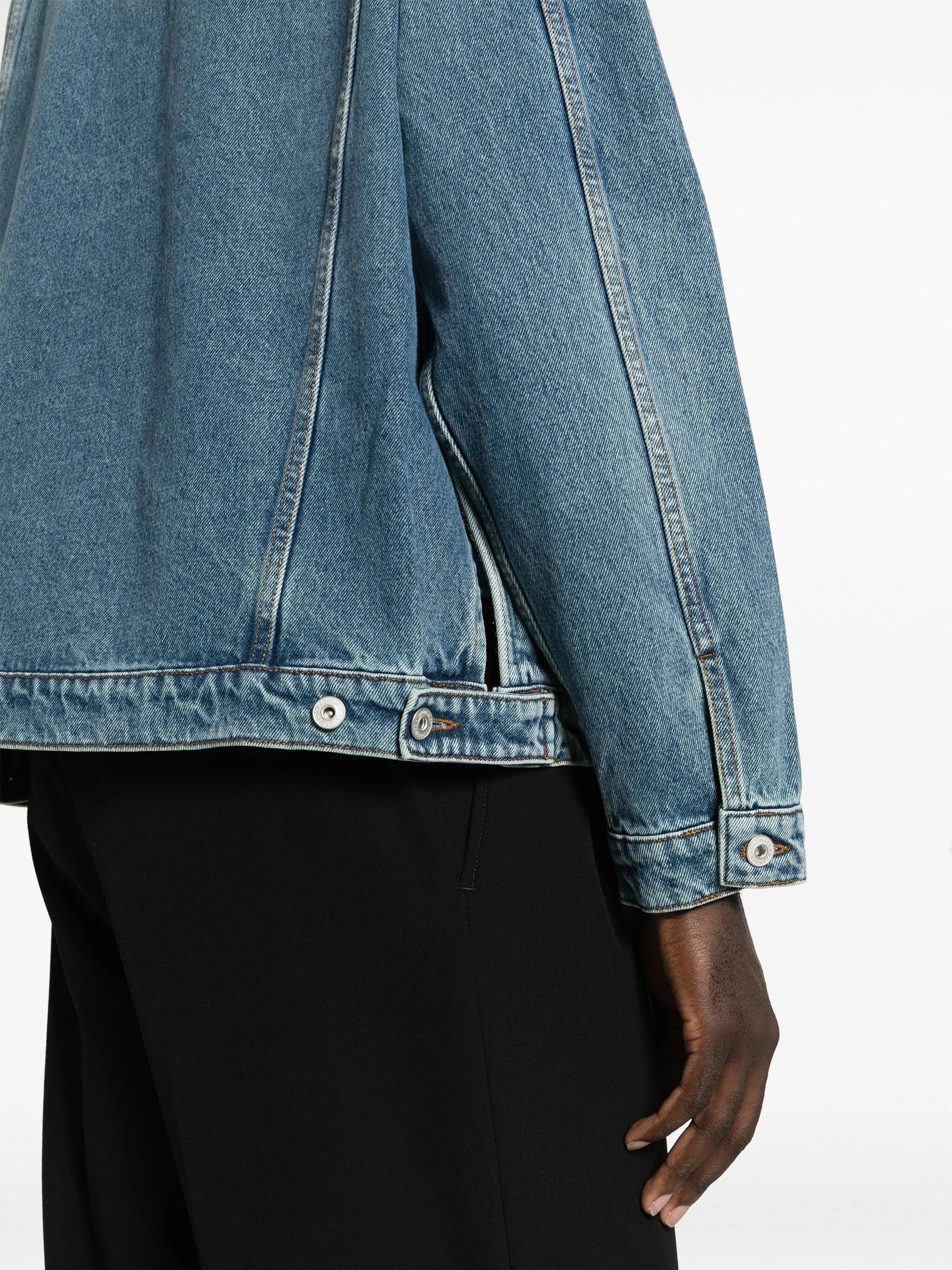 logo-patch denim jacket