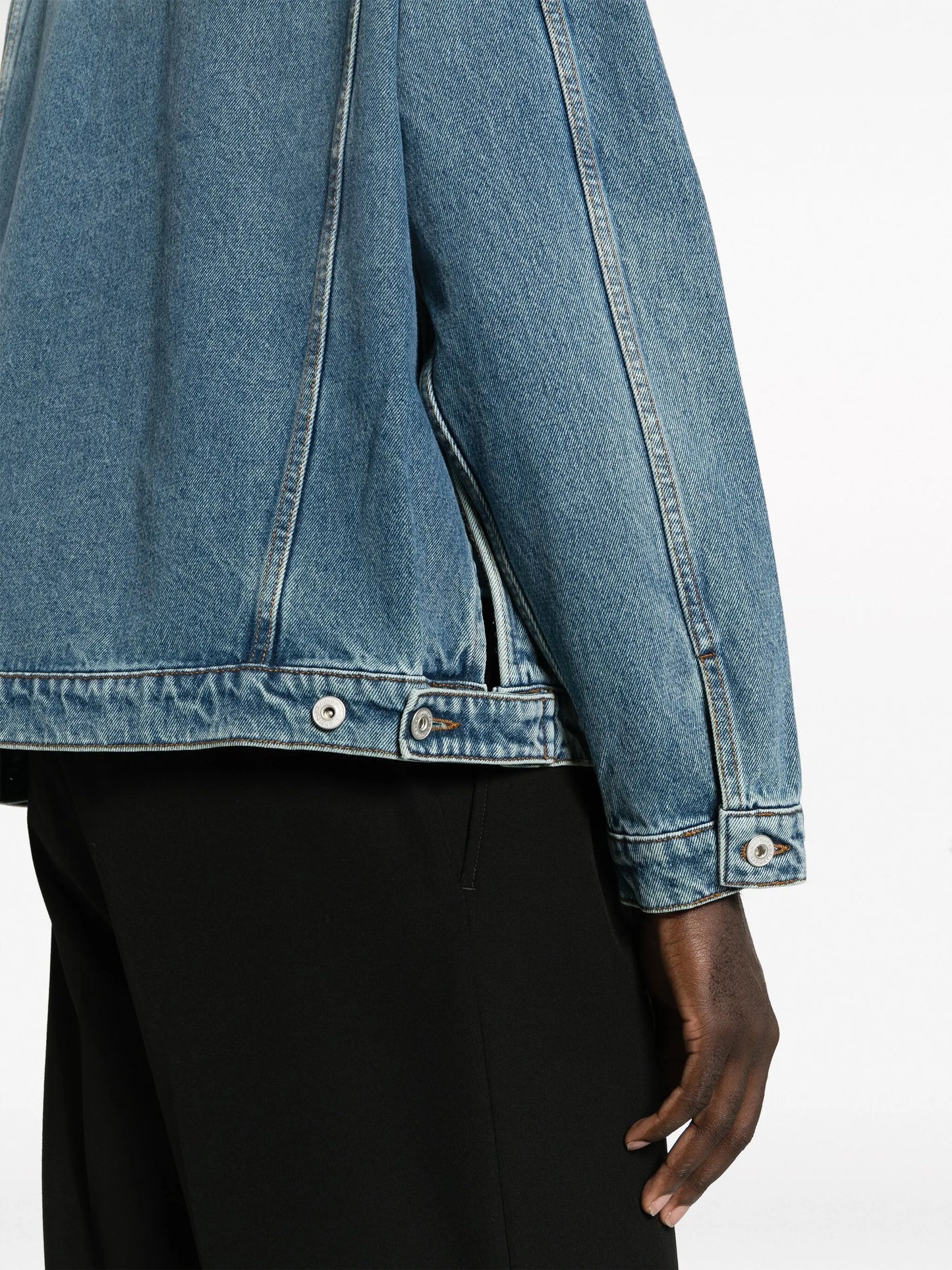 logo-patch denim jacket