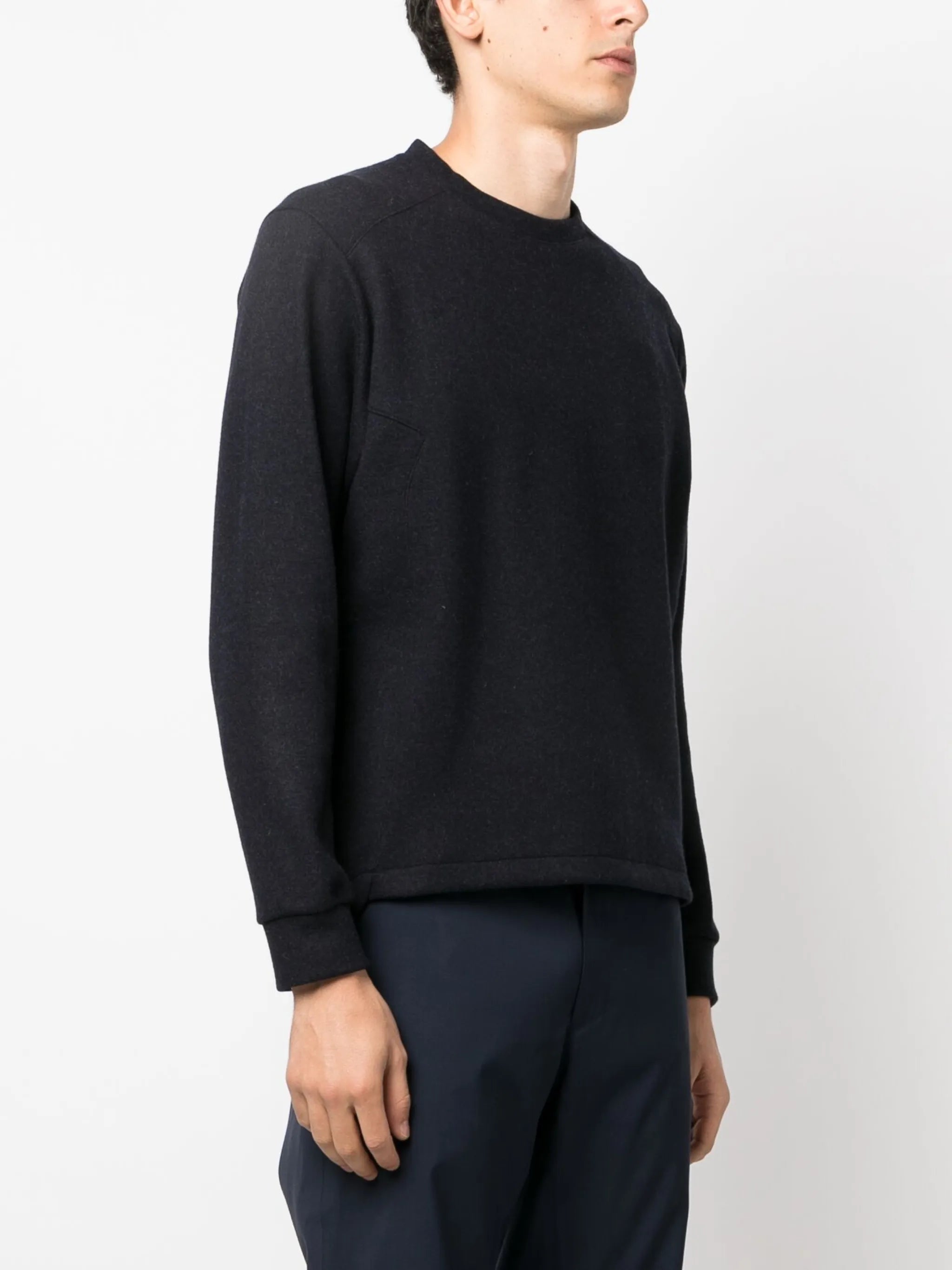 crew-neck cashmere-blend sweatshirt