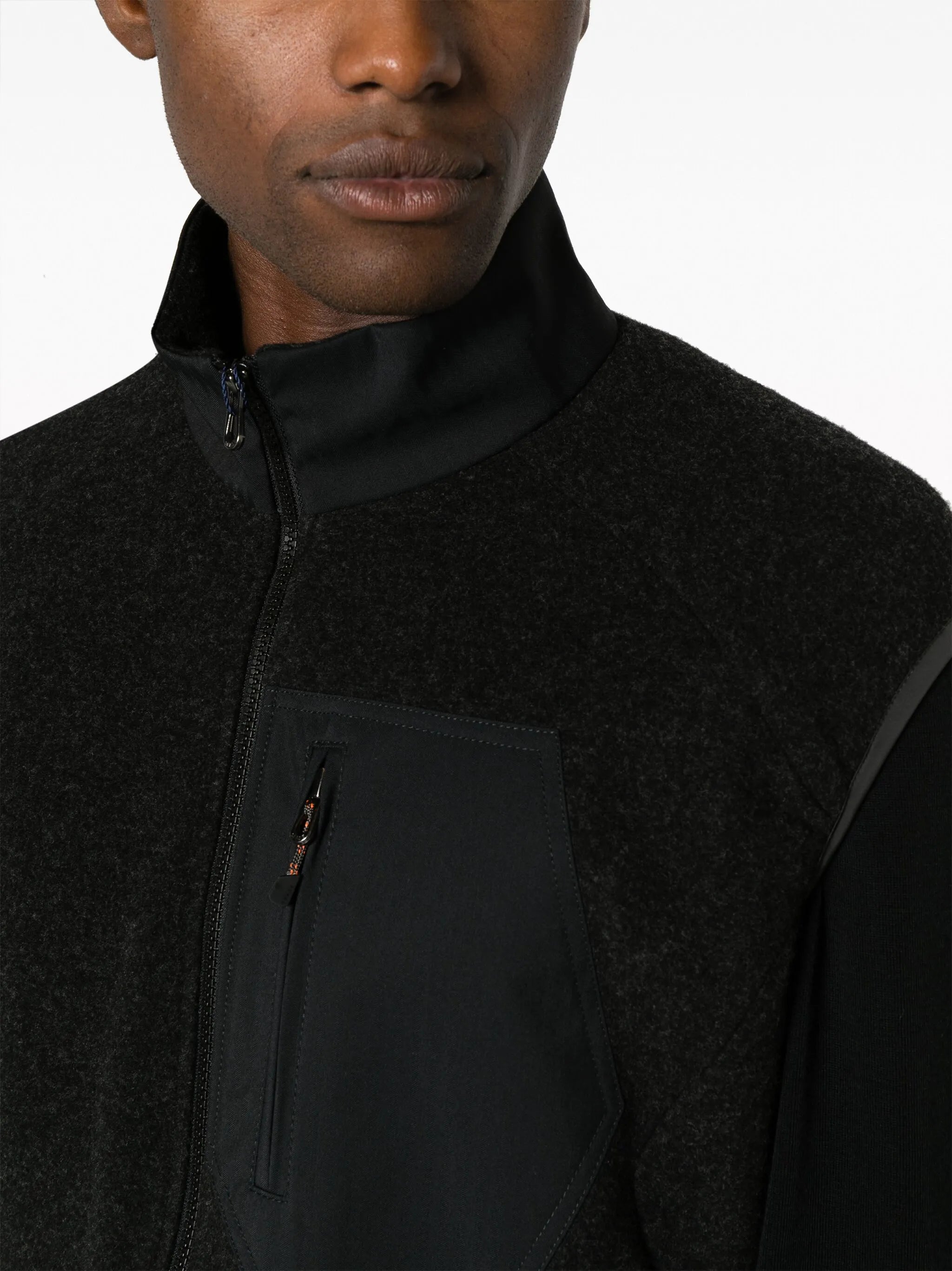 Explorer panelled fleece vest