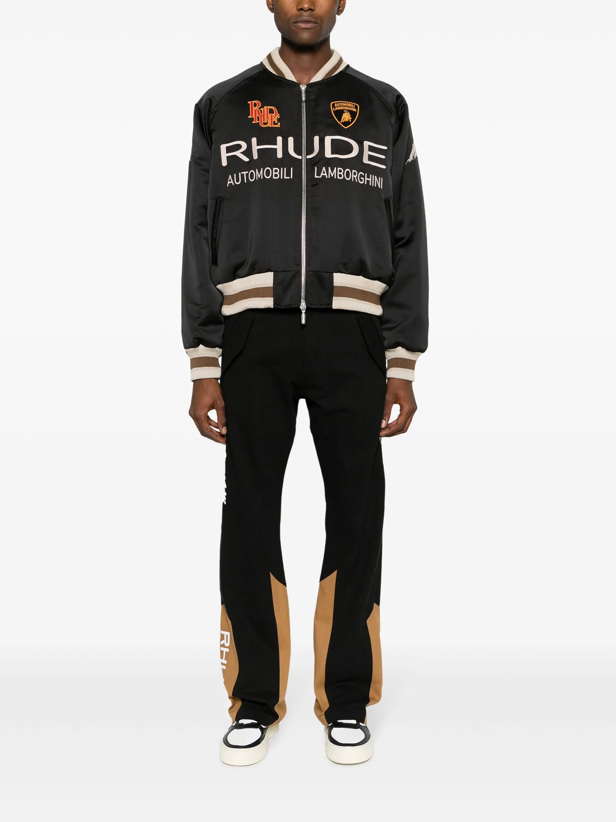 x Lamborghini satin bomber jacket