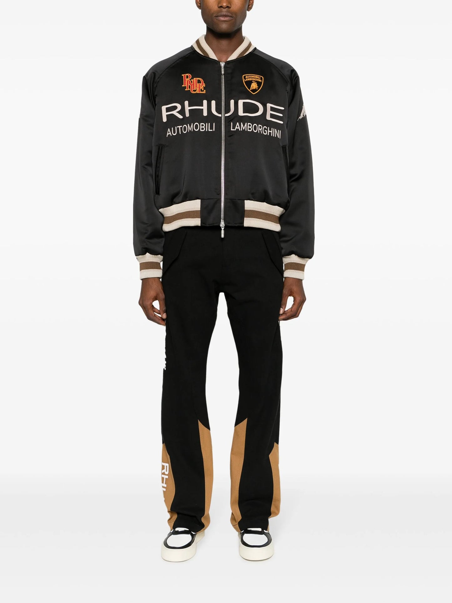x Lamborghini satin bomber jacket