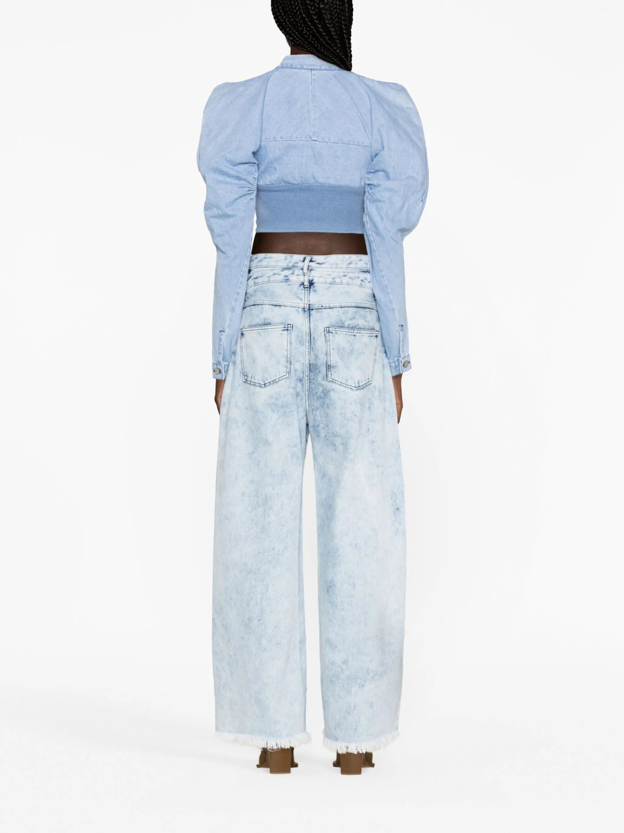 Scrapyard draped cropped jacket