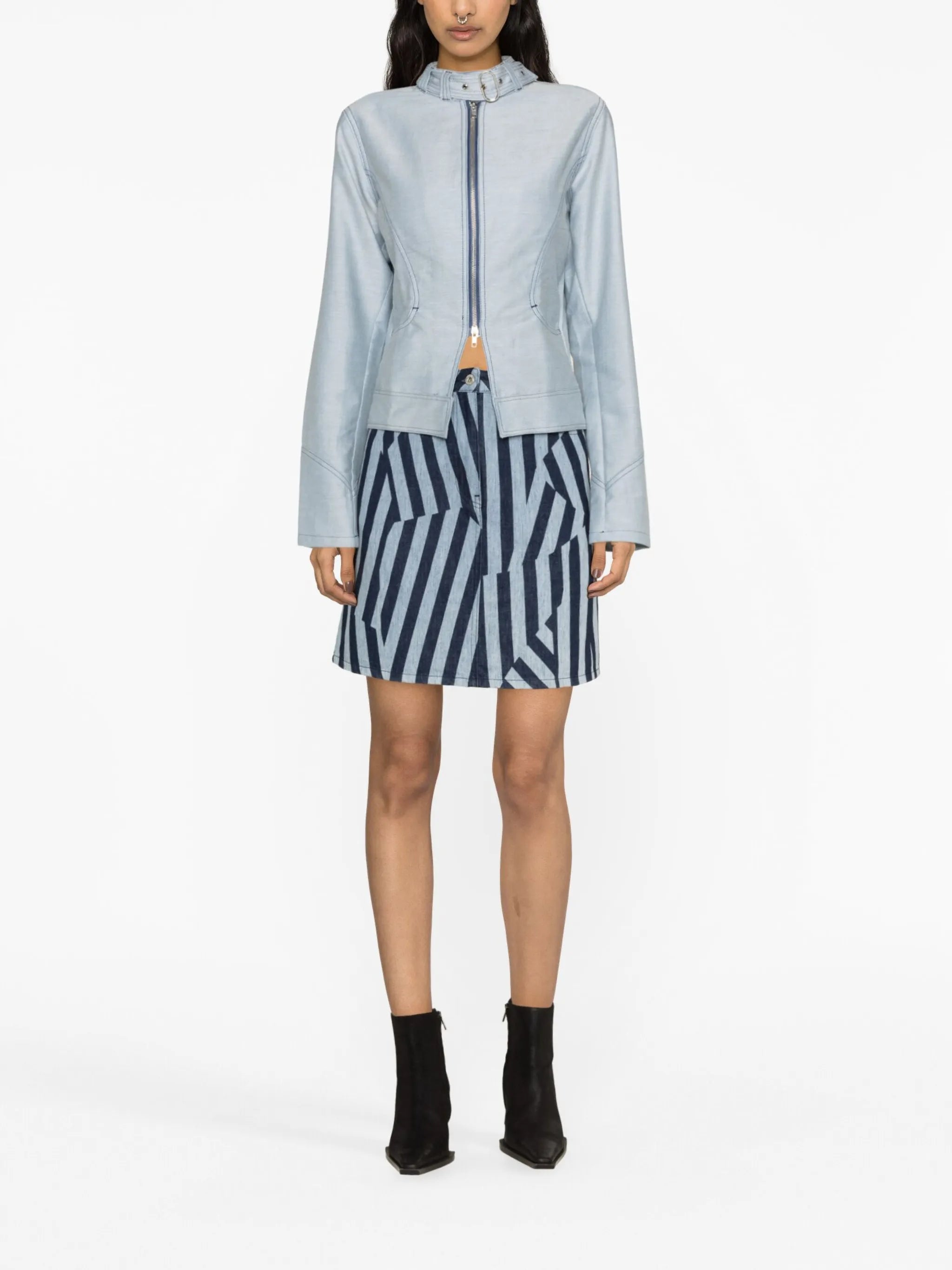 Racing denim jacket