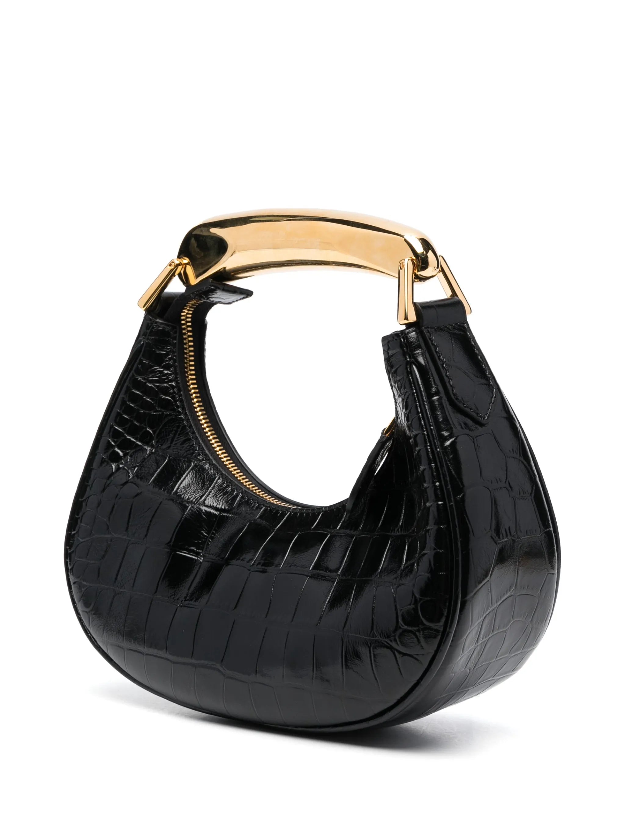 Bianca crocodile-embossed tote bag