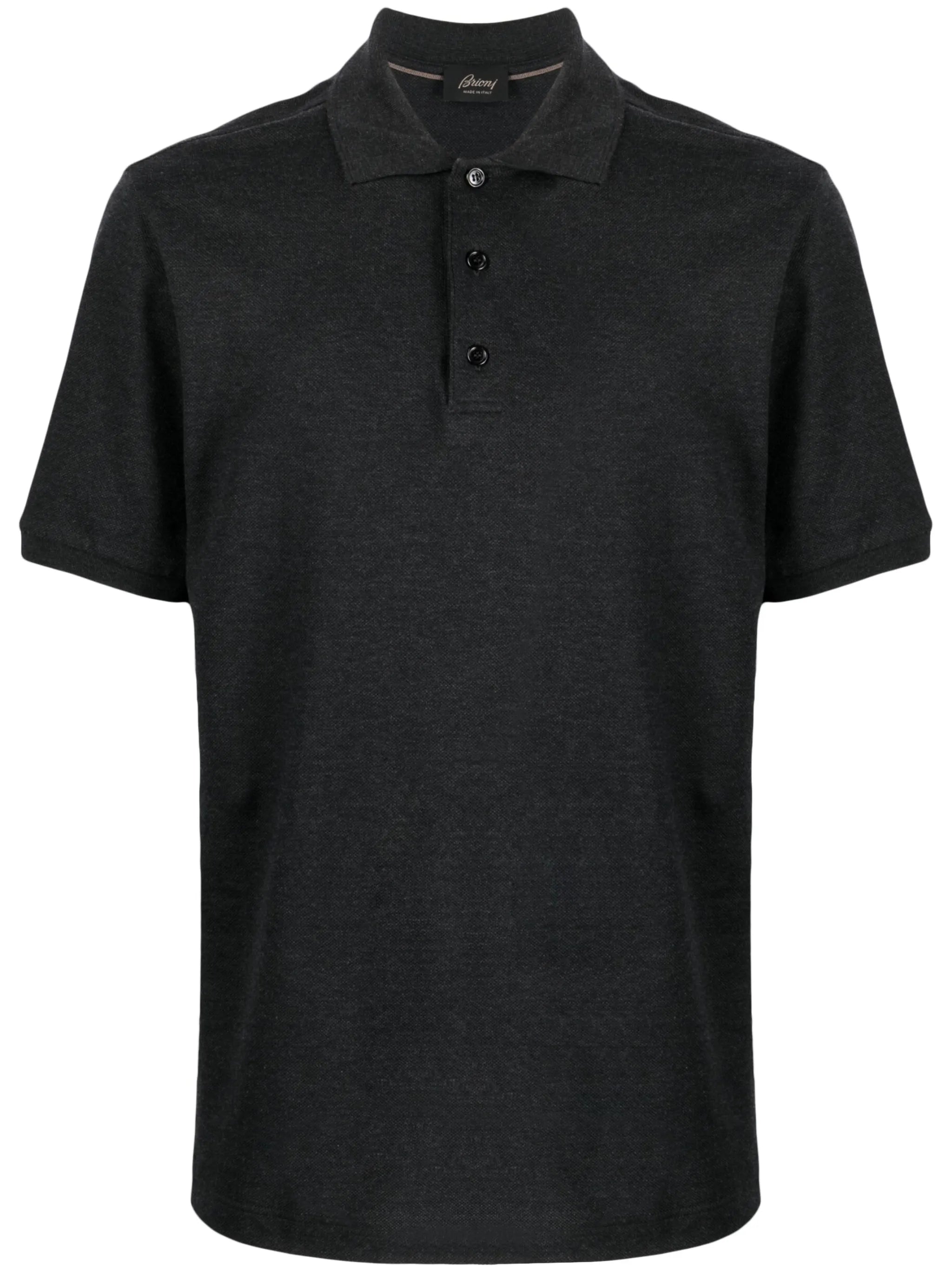 short-sleeve cotton polo shirt