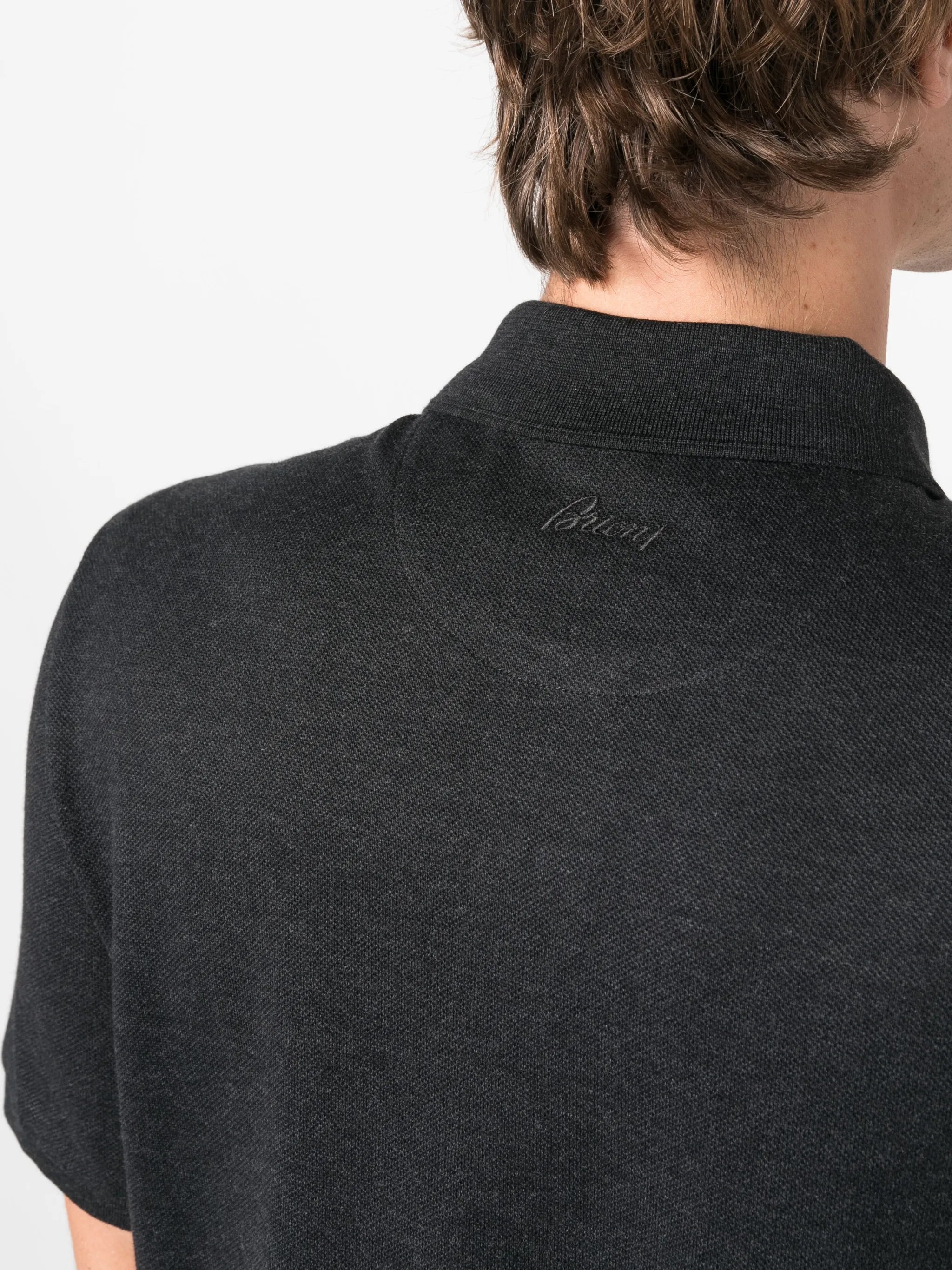 short-sleeve cotton polo shirt