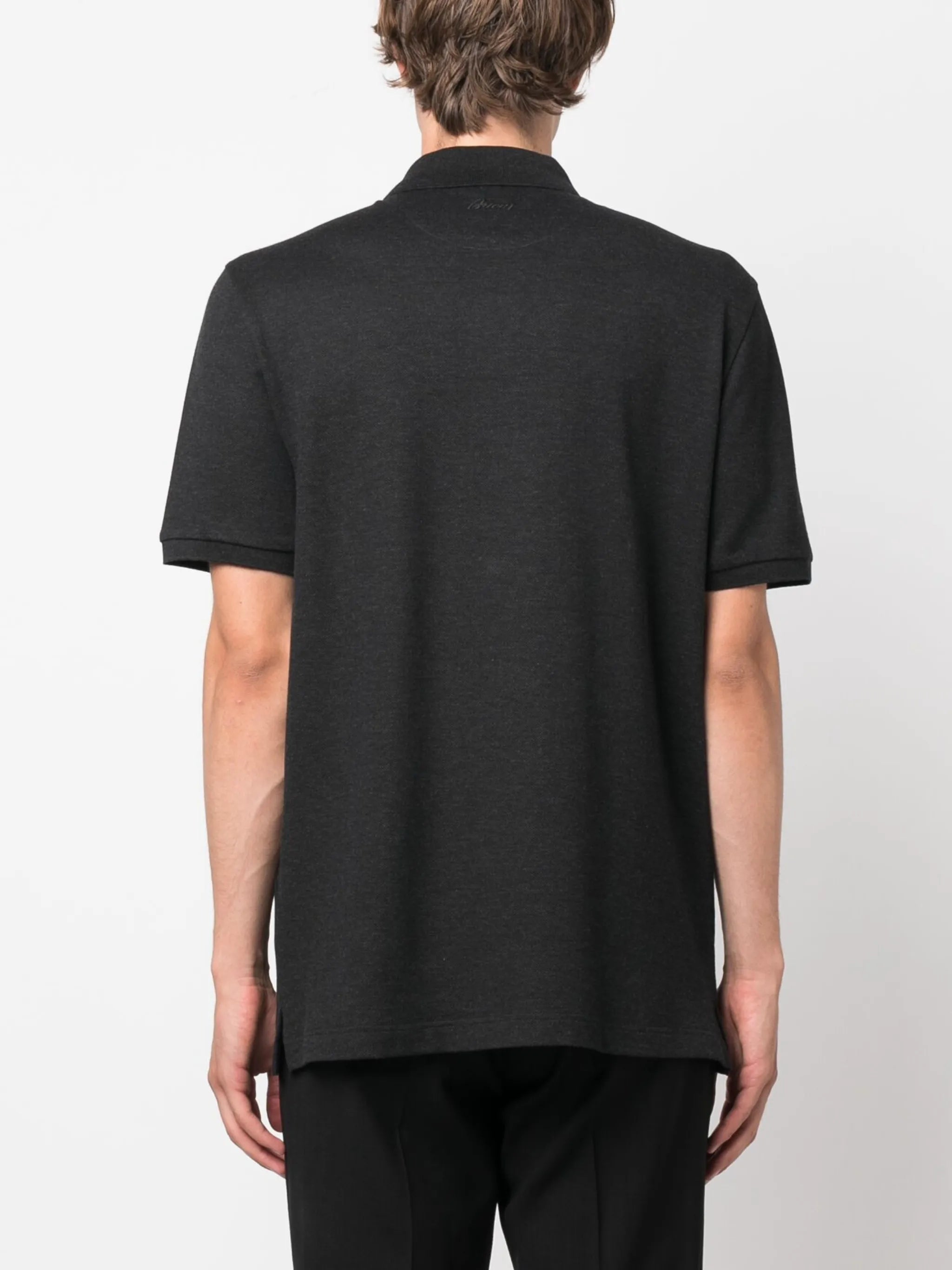 short-sleeve cotton polo shirt