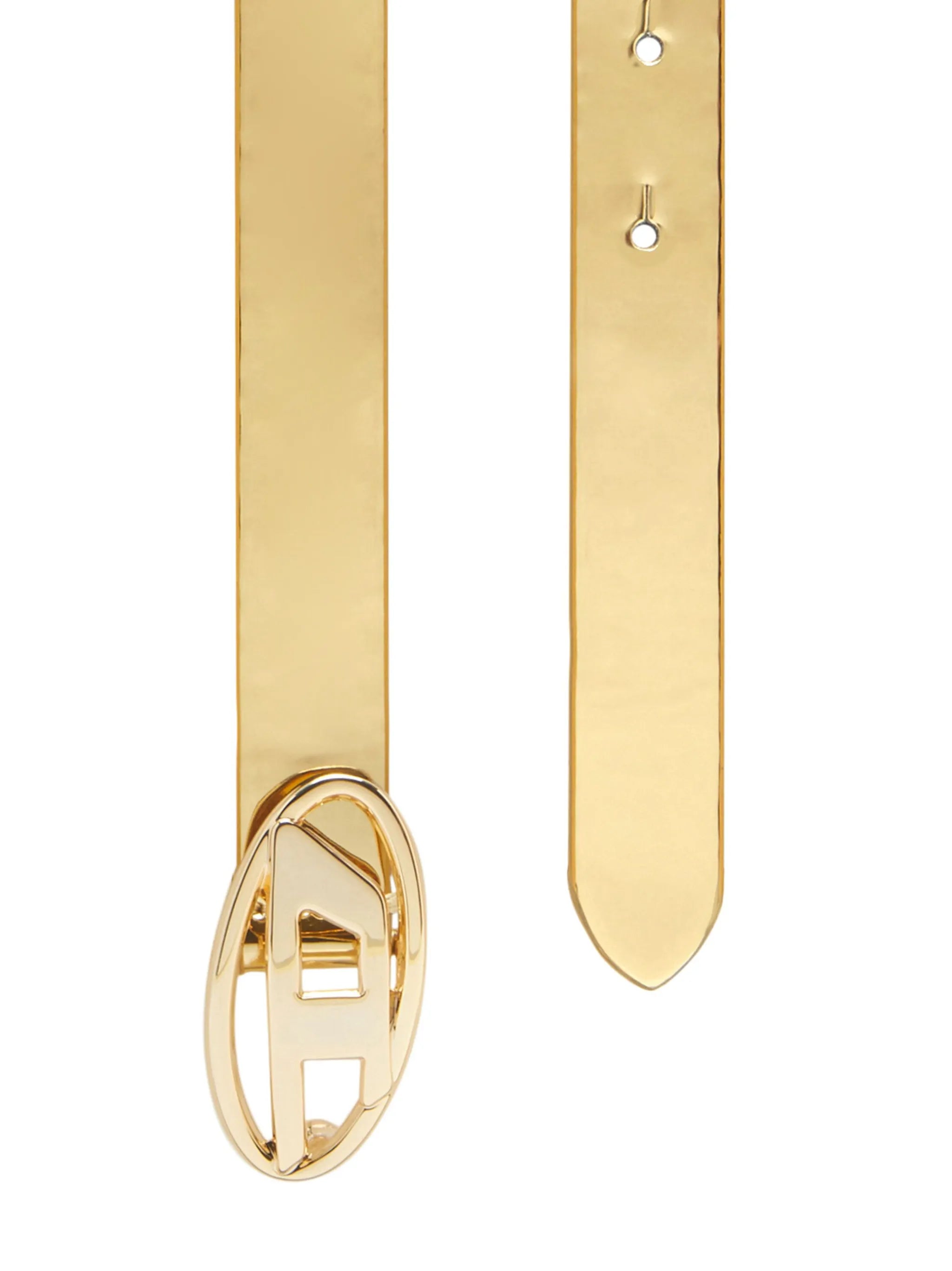 1DR logo-buckle leather belt