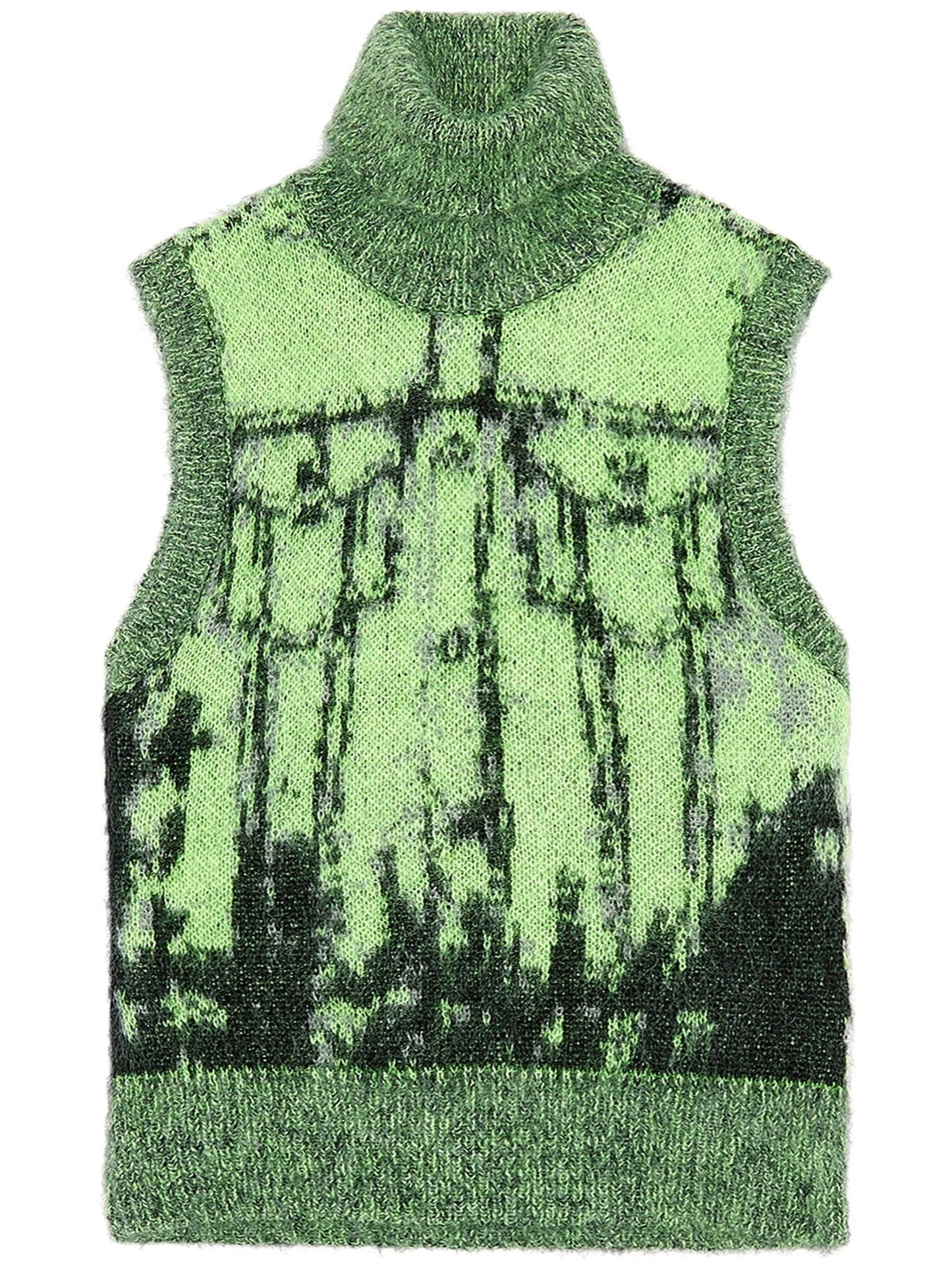 M-Sifnos patterned intarsia-knit vest