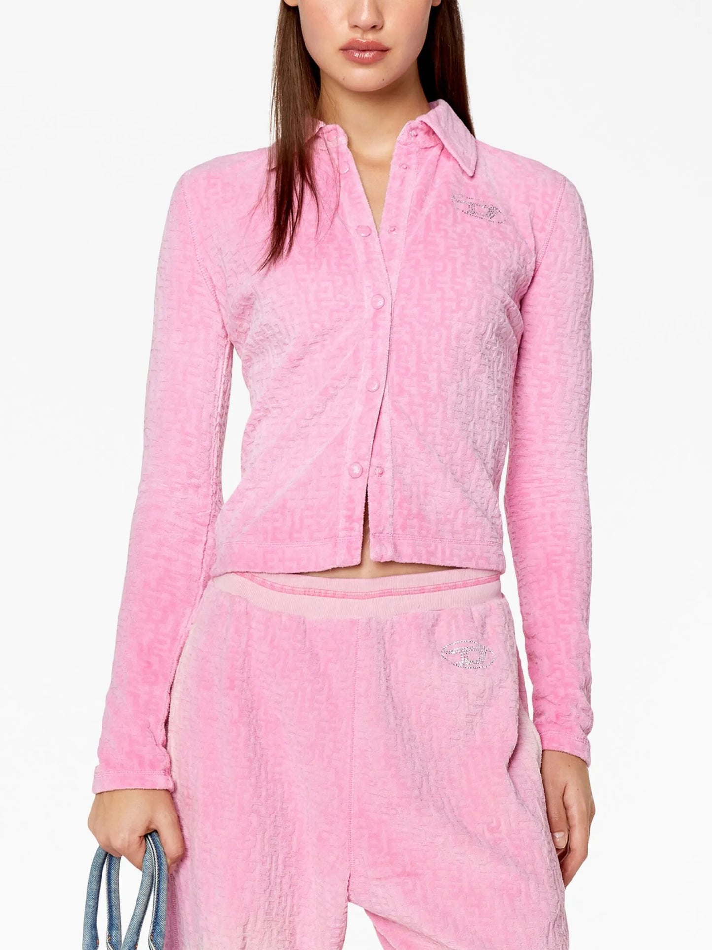 T-Amuse monogram chenille shirt
