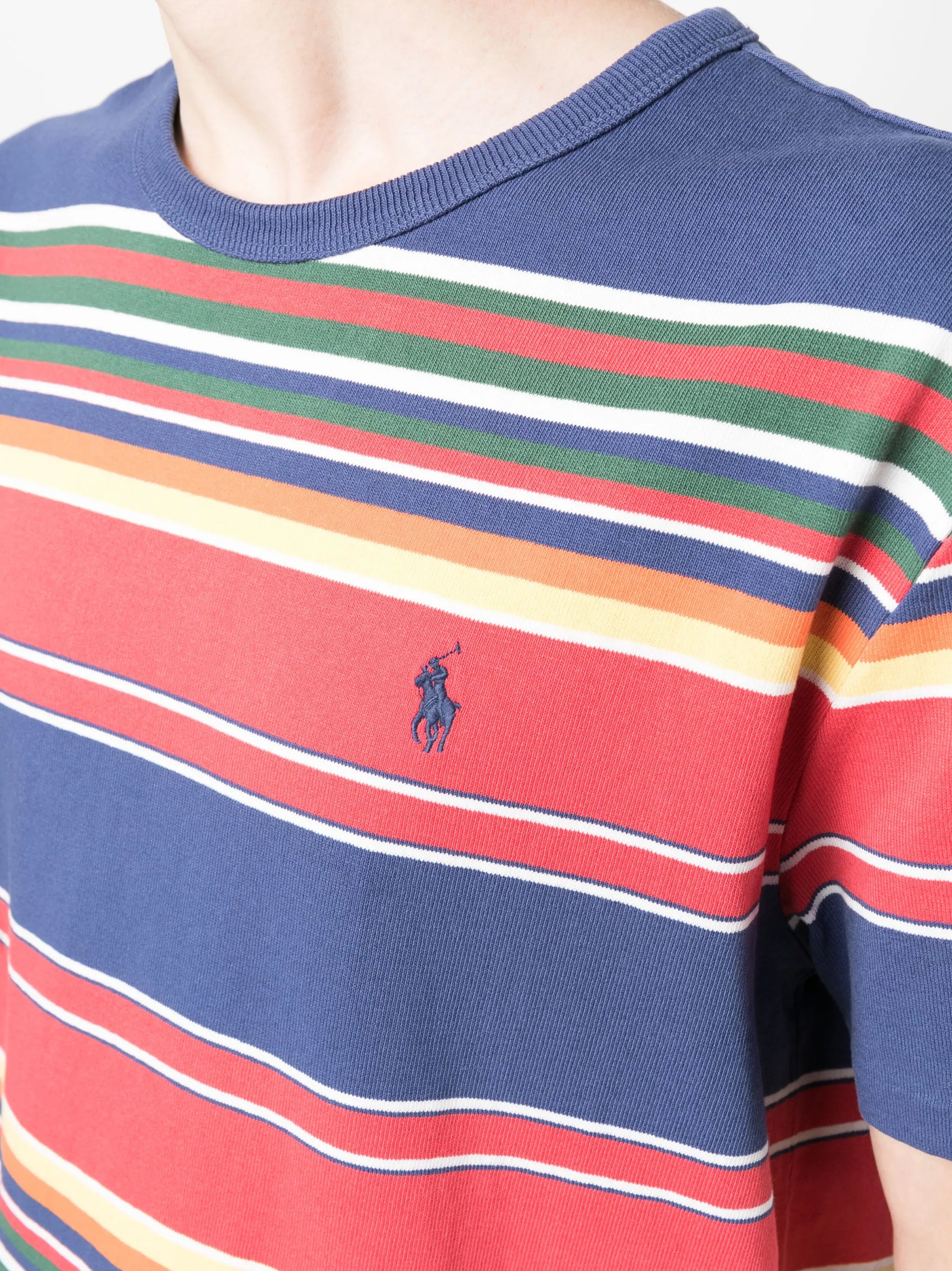 striped cotton T-shirt