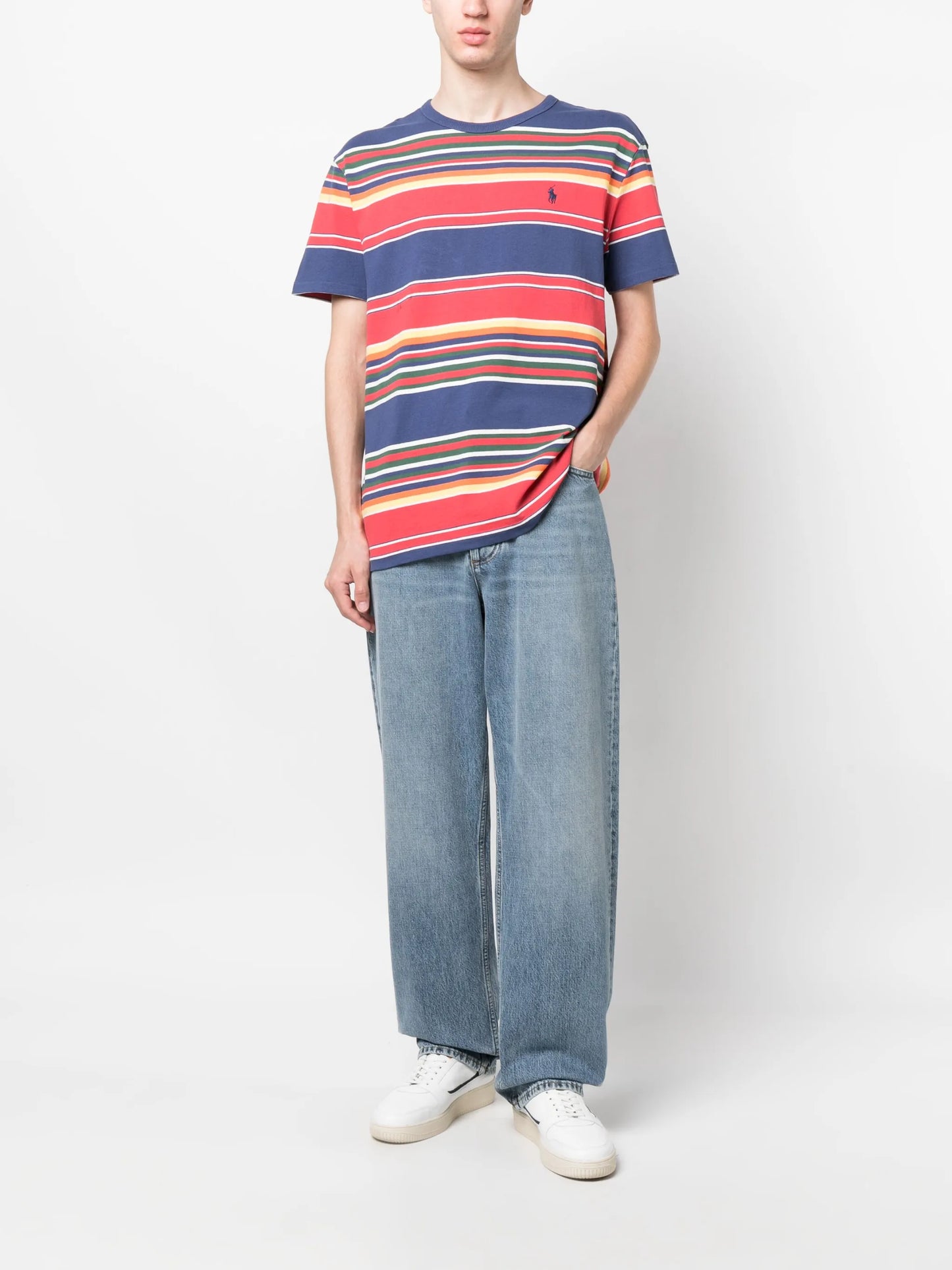 striped cotton T-shirt