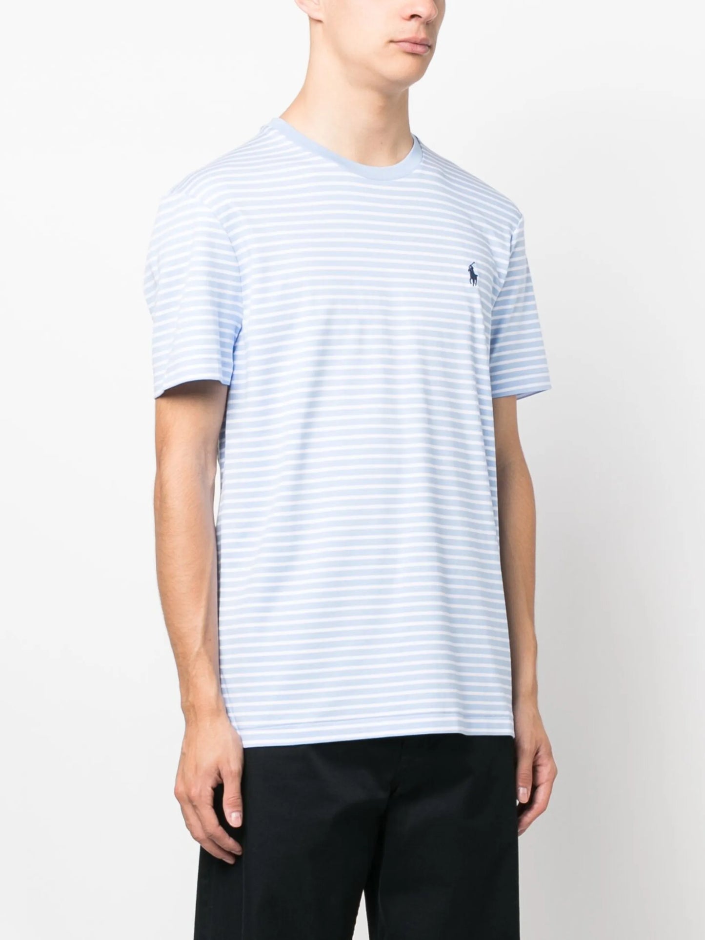embroidered-pony cotton T-shirt