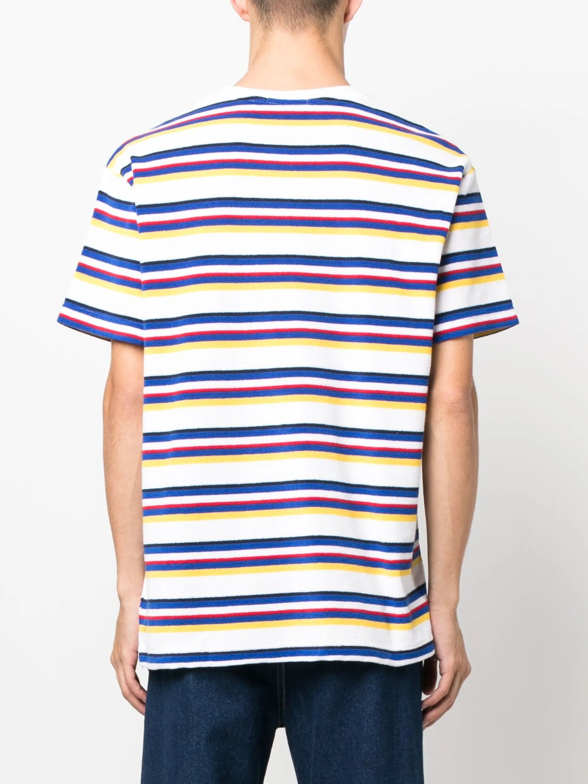 striped terry-cloth T-shirt