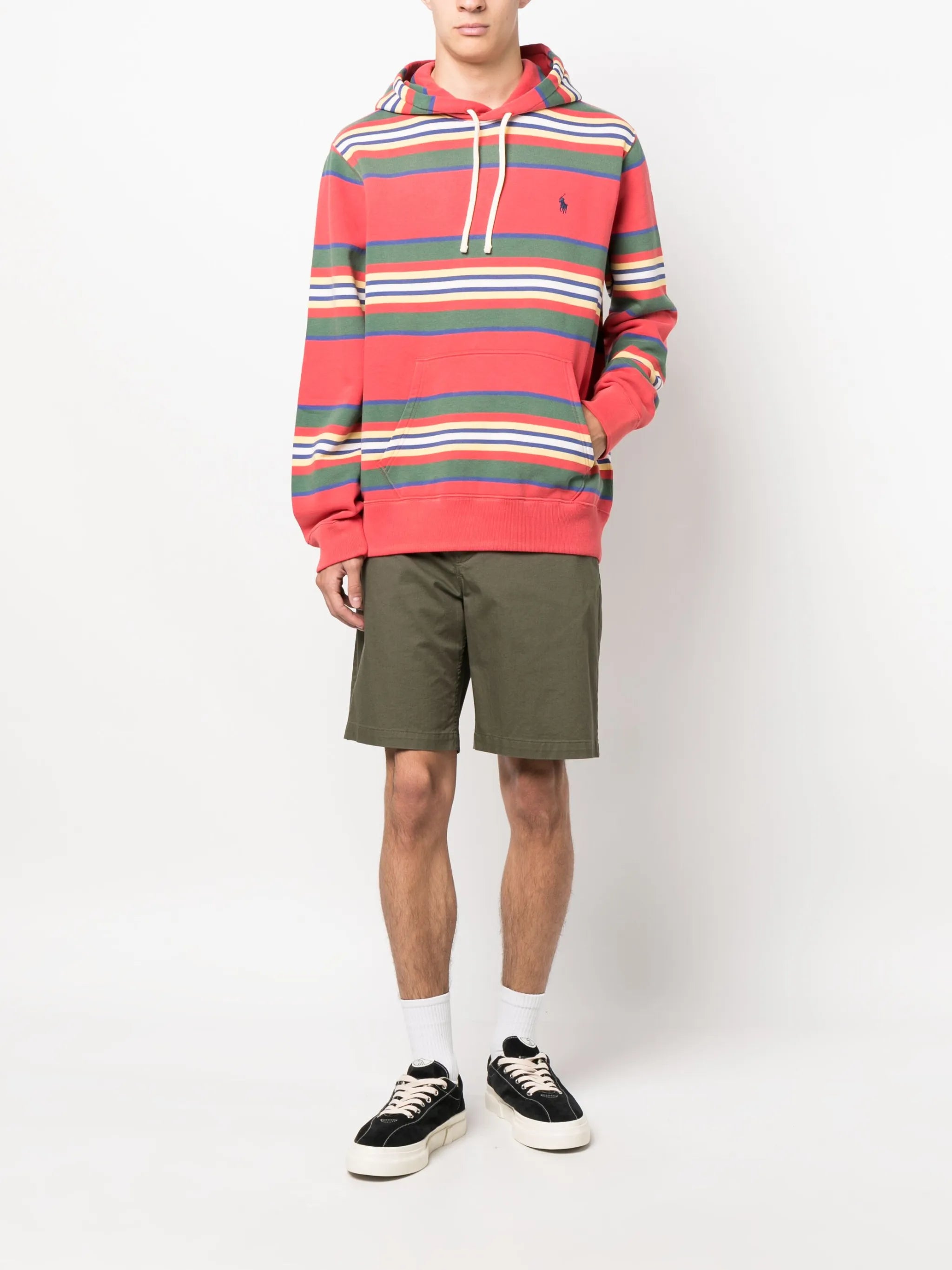 oversized striped hoodie