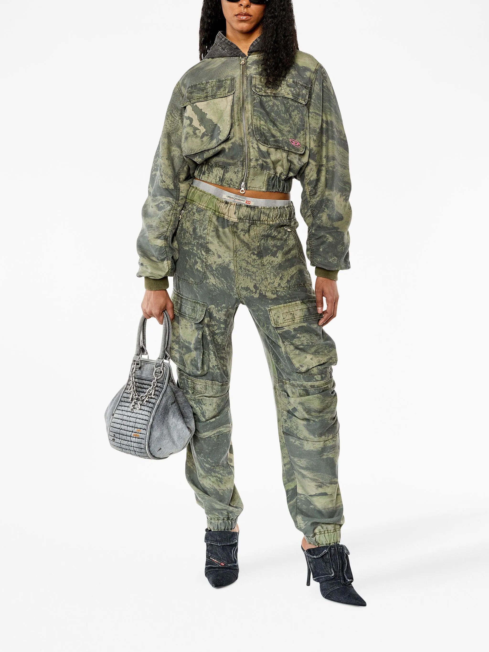 G-Khlo-Cmf planet-print bomber jacket