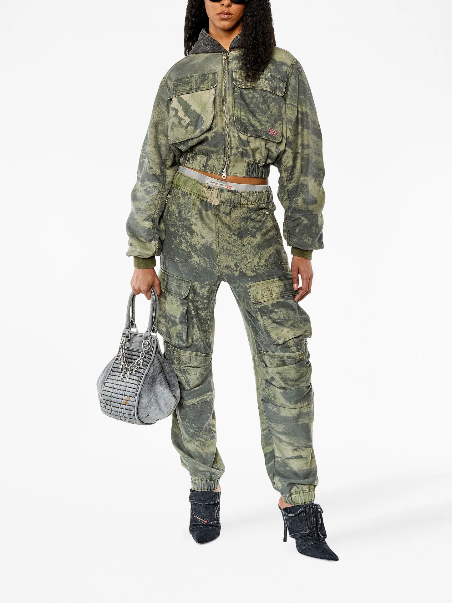 G-Khlo-Cmf planet-print bomber jacket