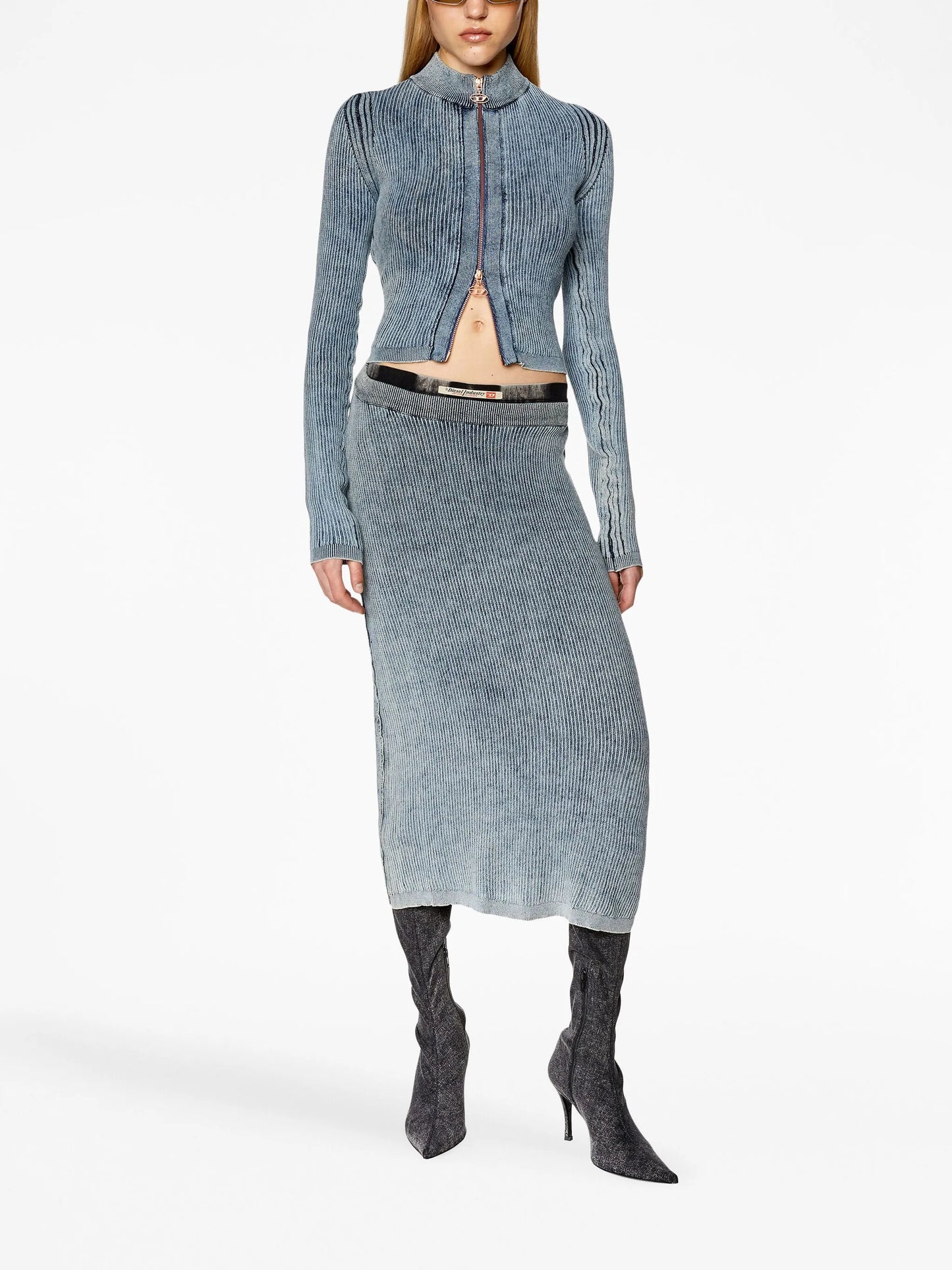 M-Anafi high-neck ribbed jumper