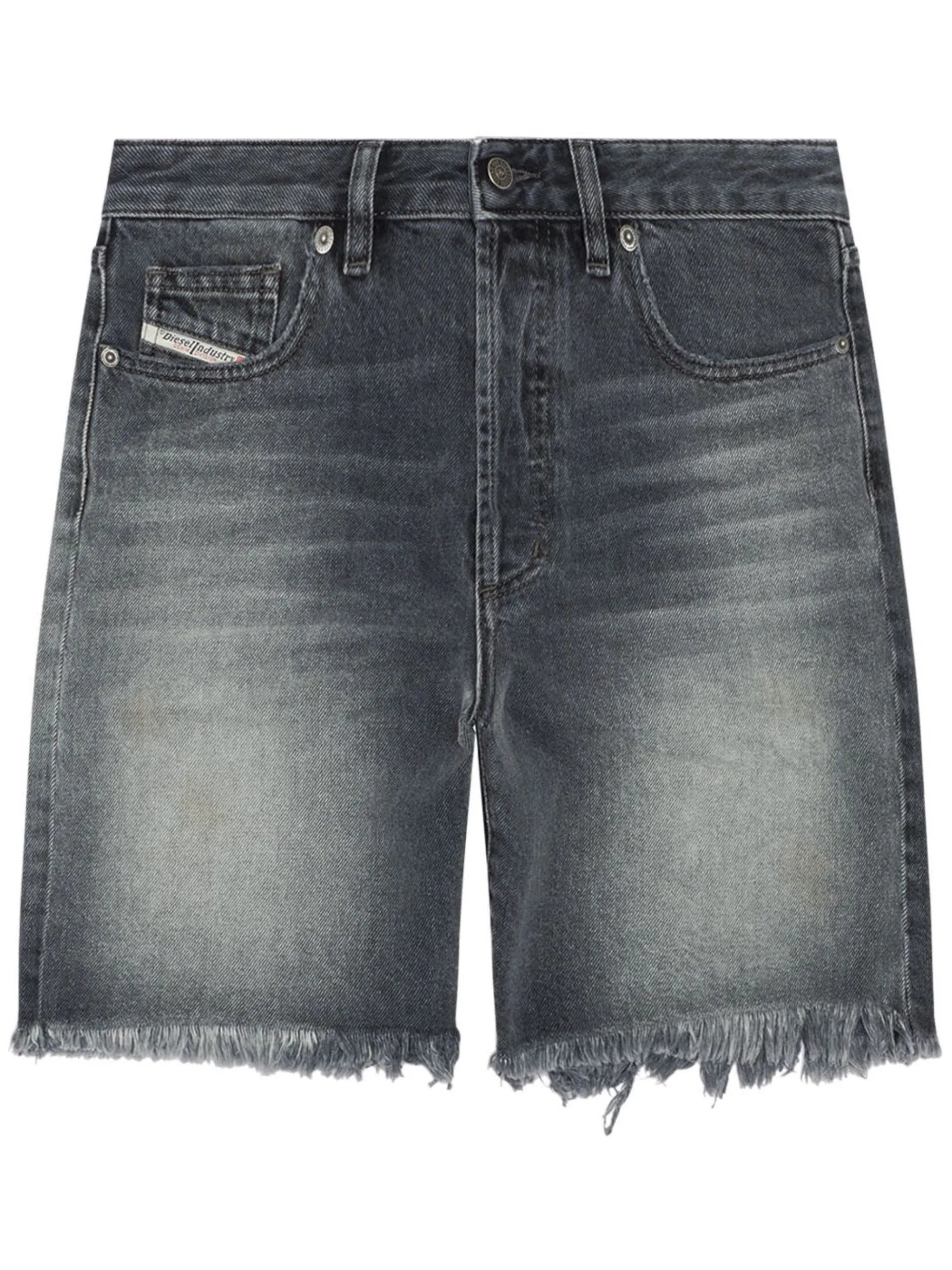 De-Amy frayed-edge denim shorts