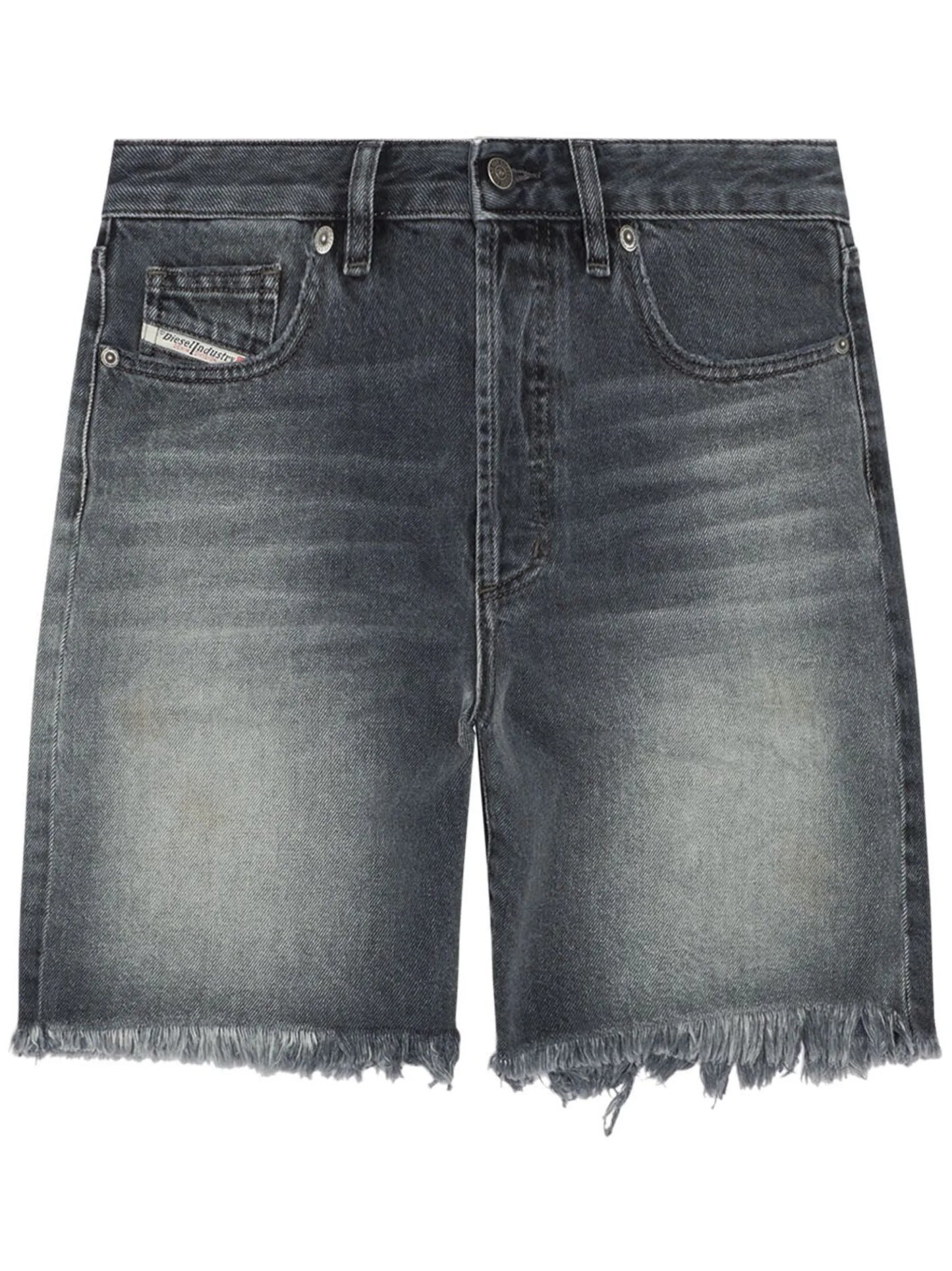 De-Amy frayed-edge denim shorts