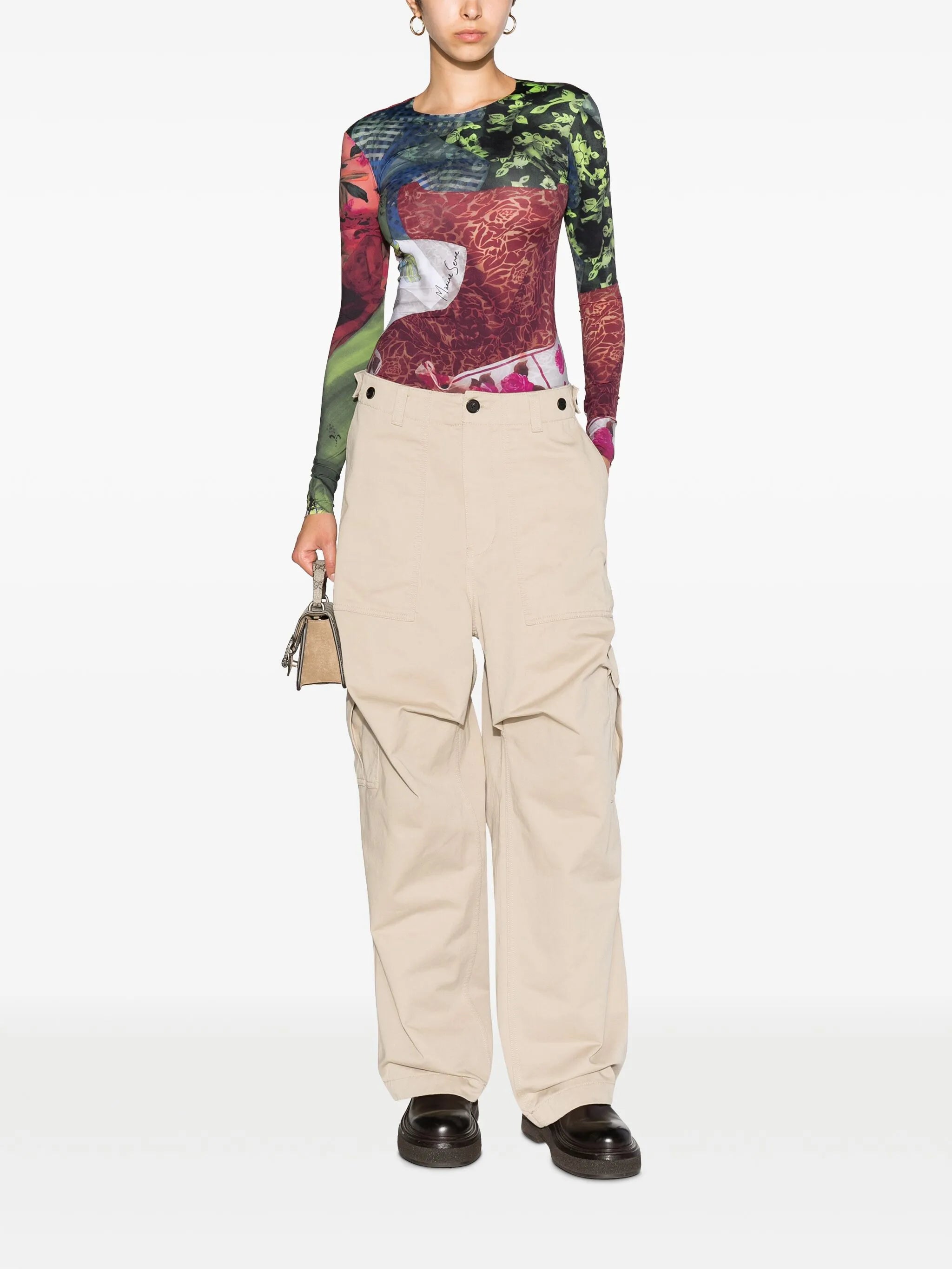 drop-crotch cargo trousers