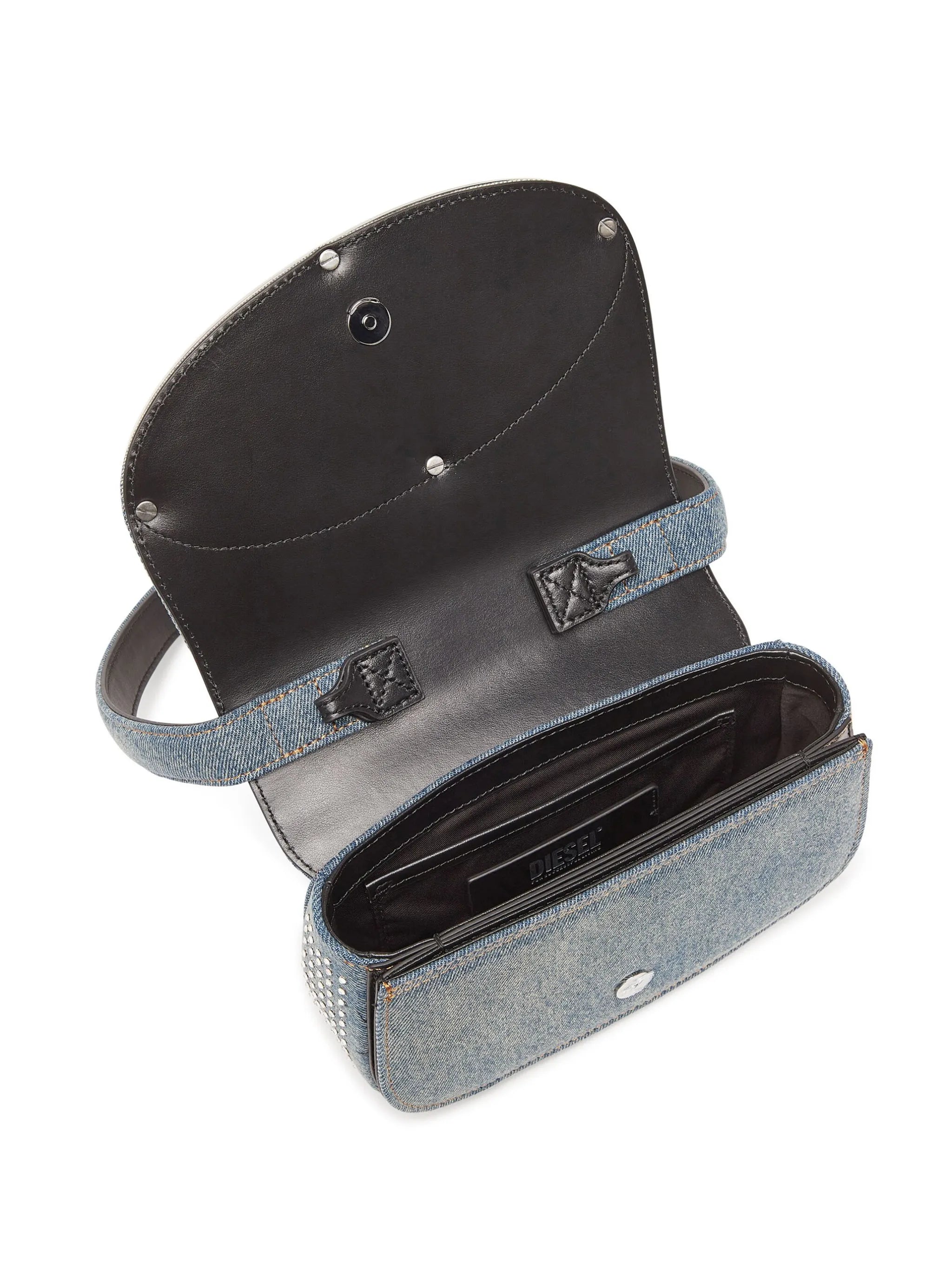 1DR denim shoulder bag