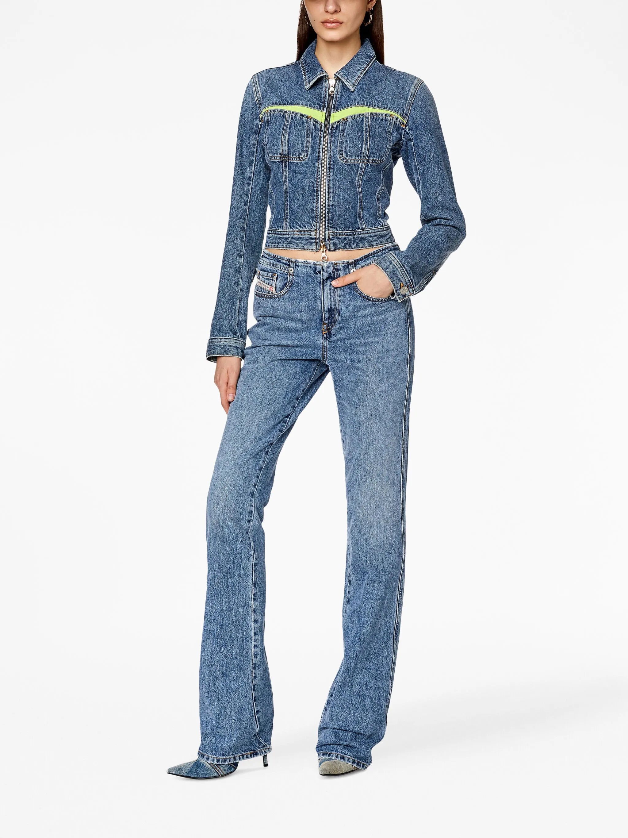 De-Simmy-Hs-S cropped denim jacket