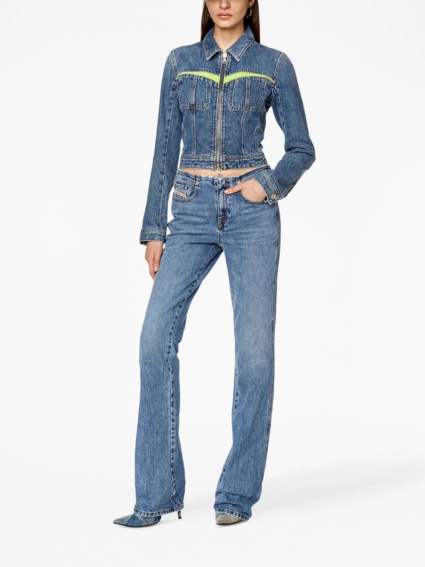 De-Simmy-Hs-S cropped denim jacket