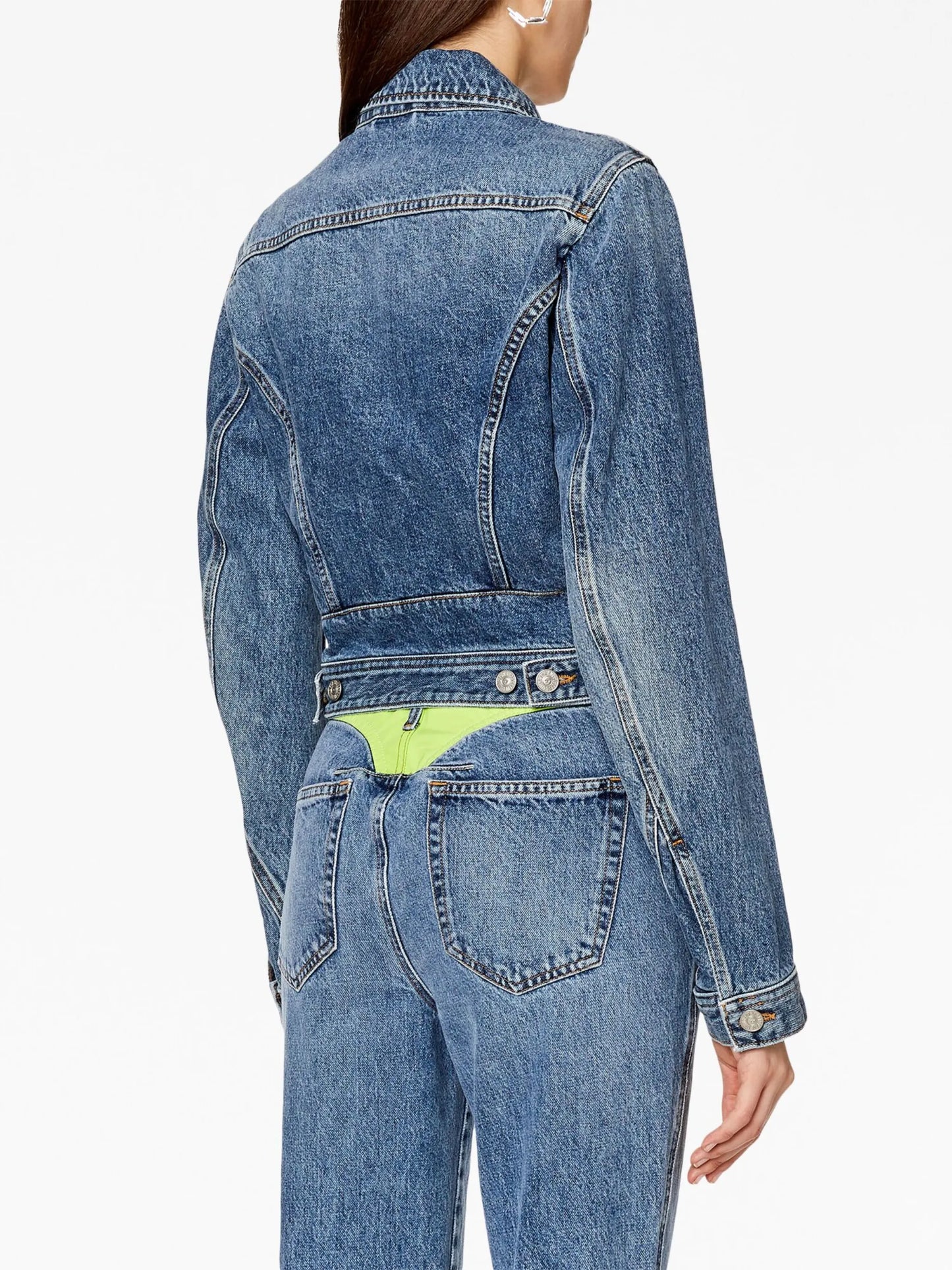De-Simmy-Hs-S cropped denim jacket