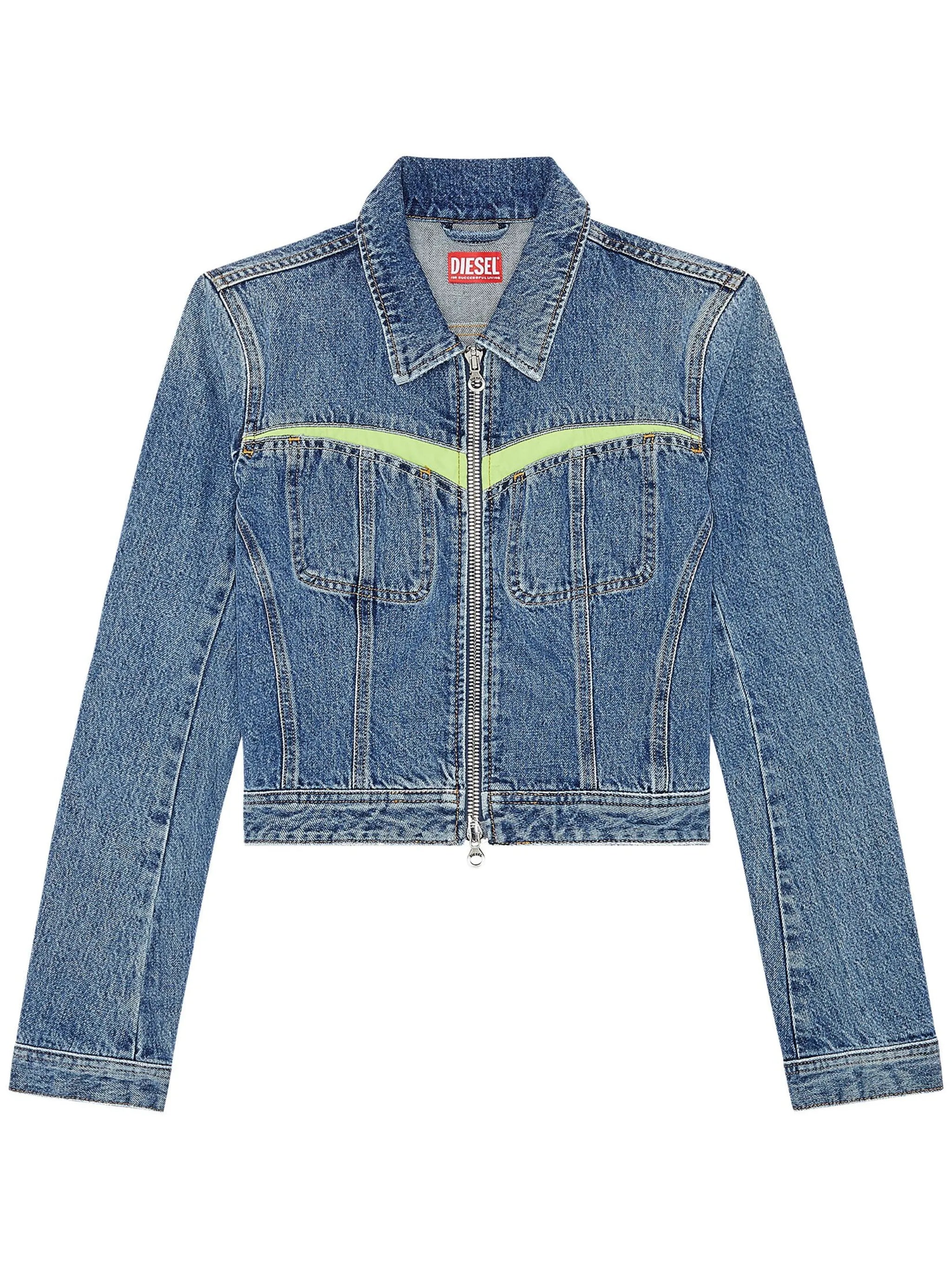 De-Simmy-Hs-S cropped denim jacket