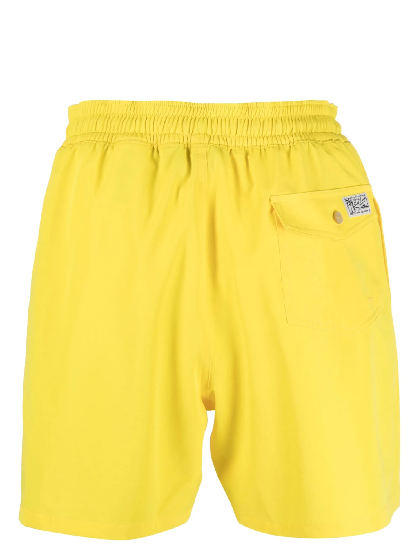 logo-patch drawstring swim shorts